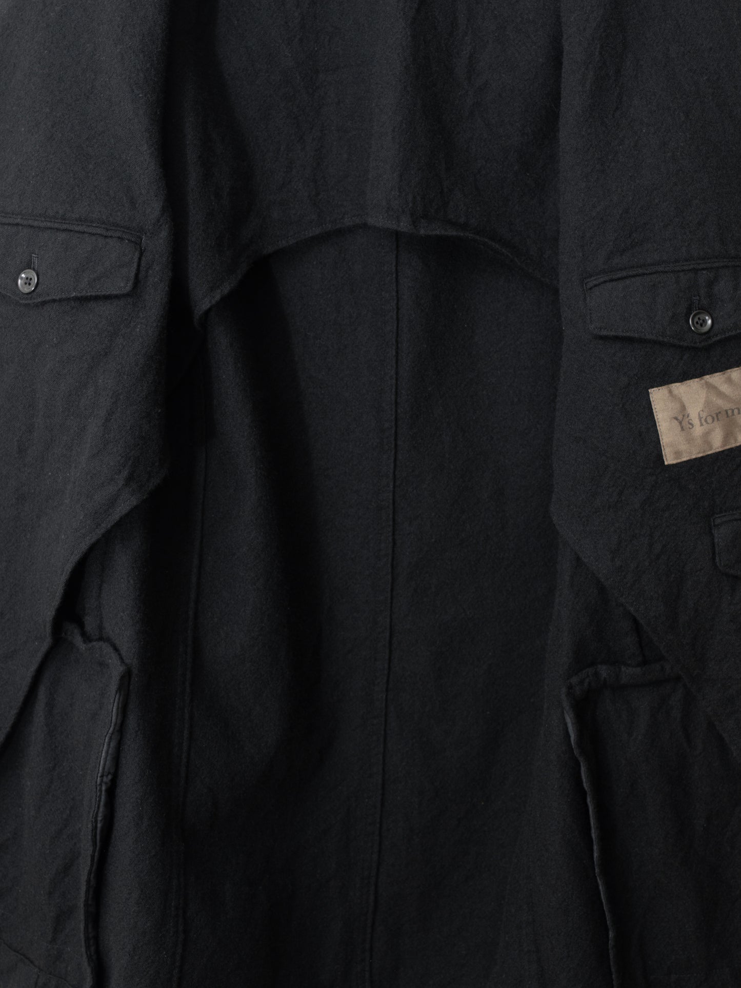 a/w 03 peak lapel tailored jacket black ∙ wool ∙ sample