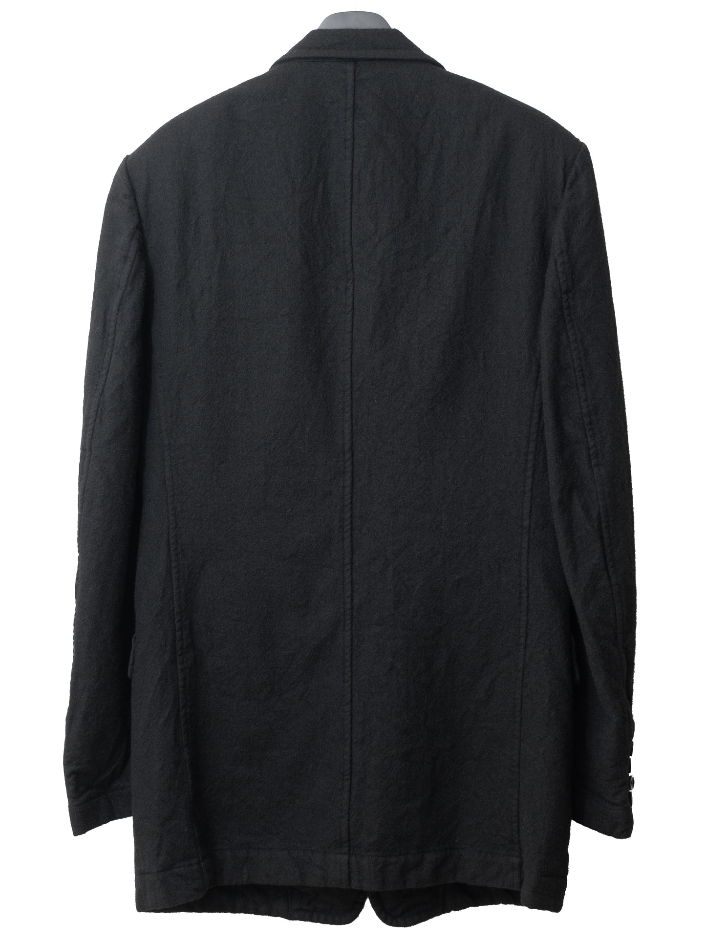 a/w 03 peak lapel tailored jacket black ∙ wool ∙ sample