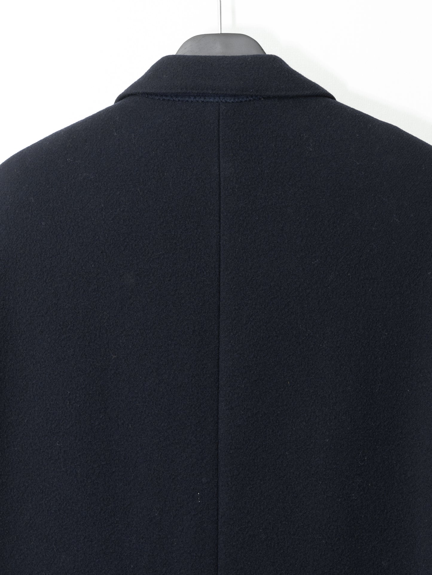 '80s double breasted coat navy ∙ melton wool nylon ∙ small