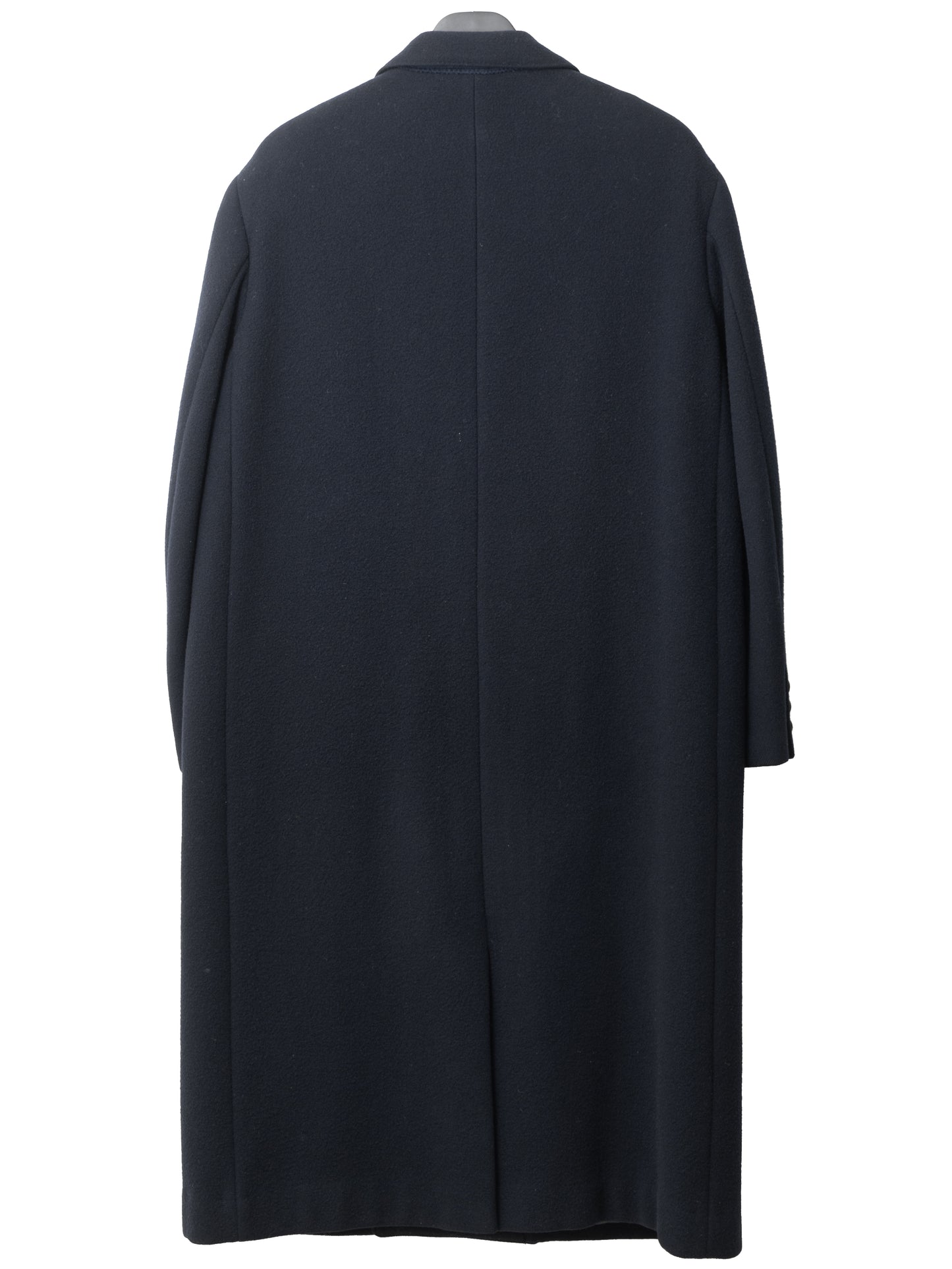 '80s double breasted coat navy ∙ melton wool nylon ∙ small
