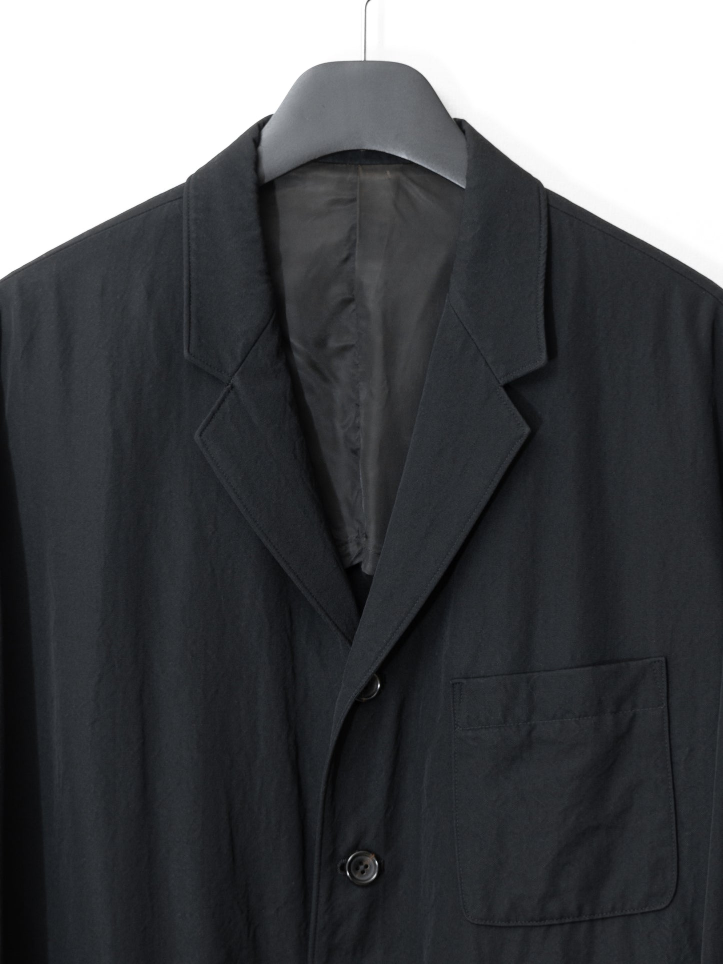 4b tailored jacket black ∙ wool gabardine ∙ medium