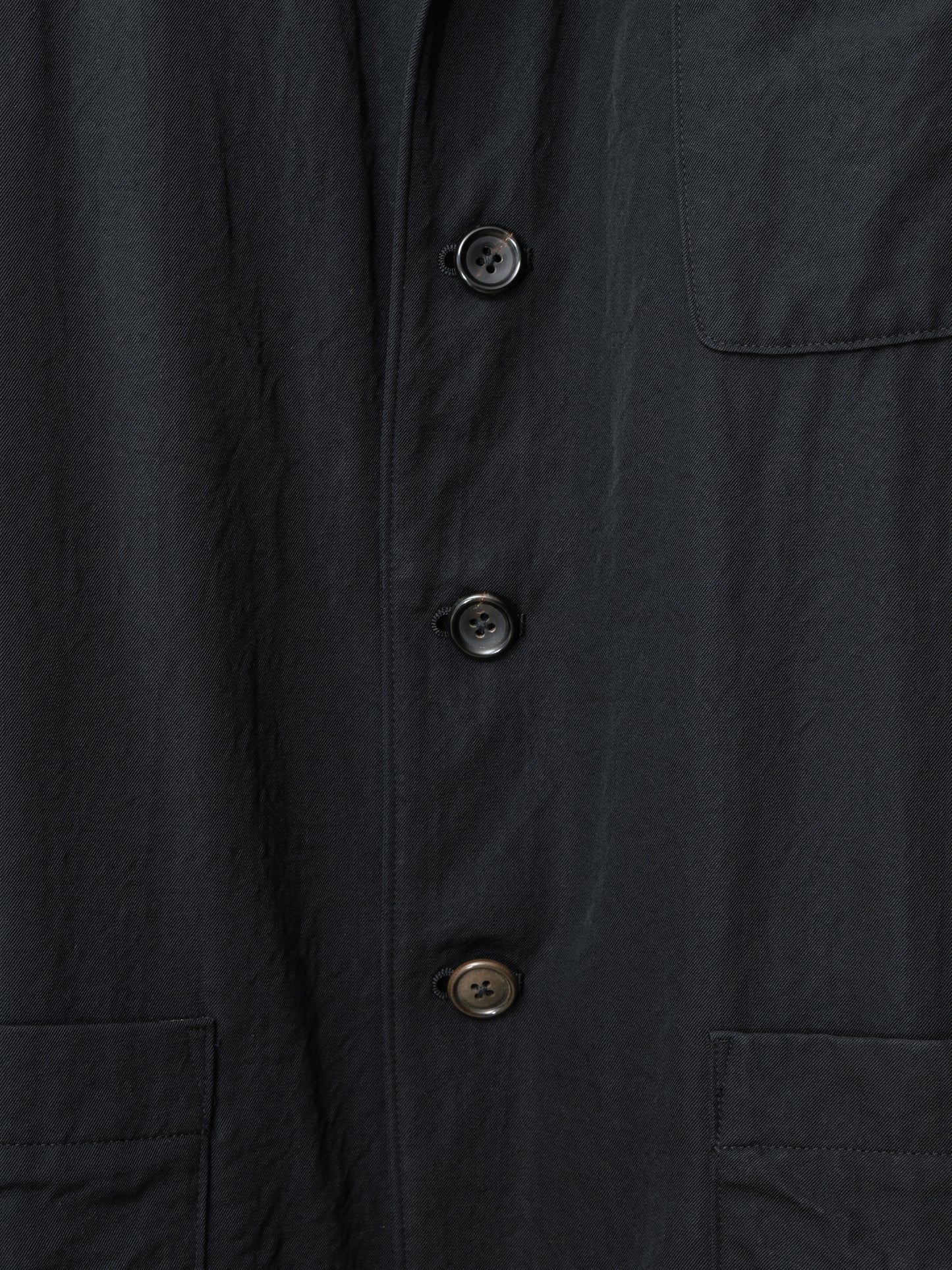 4b tailored jacket black ∙ wool gabardine ∙ medium