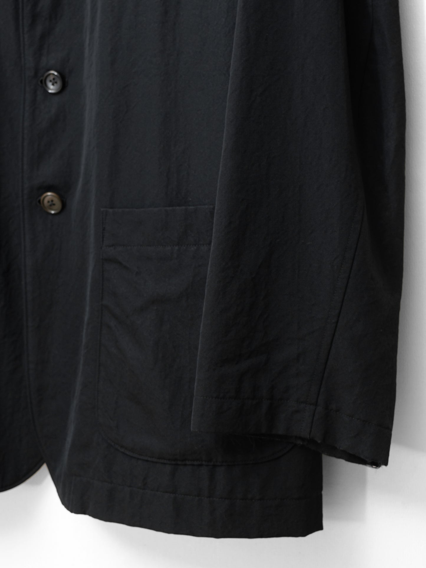 4b tailored jacket black ∙ wool gabardine ∙ medium