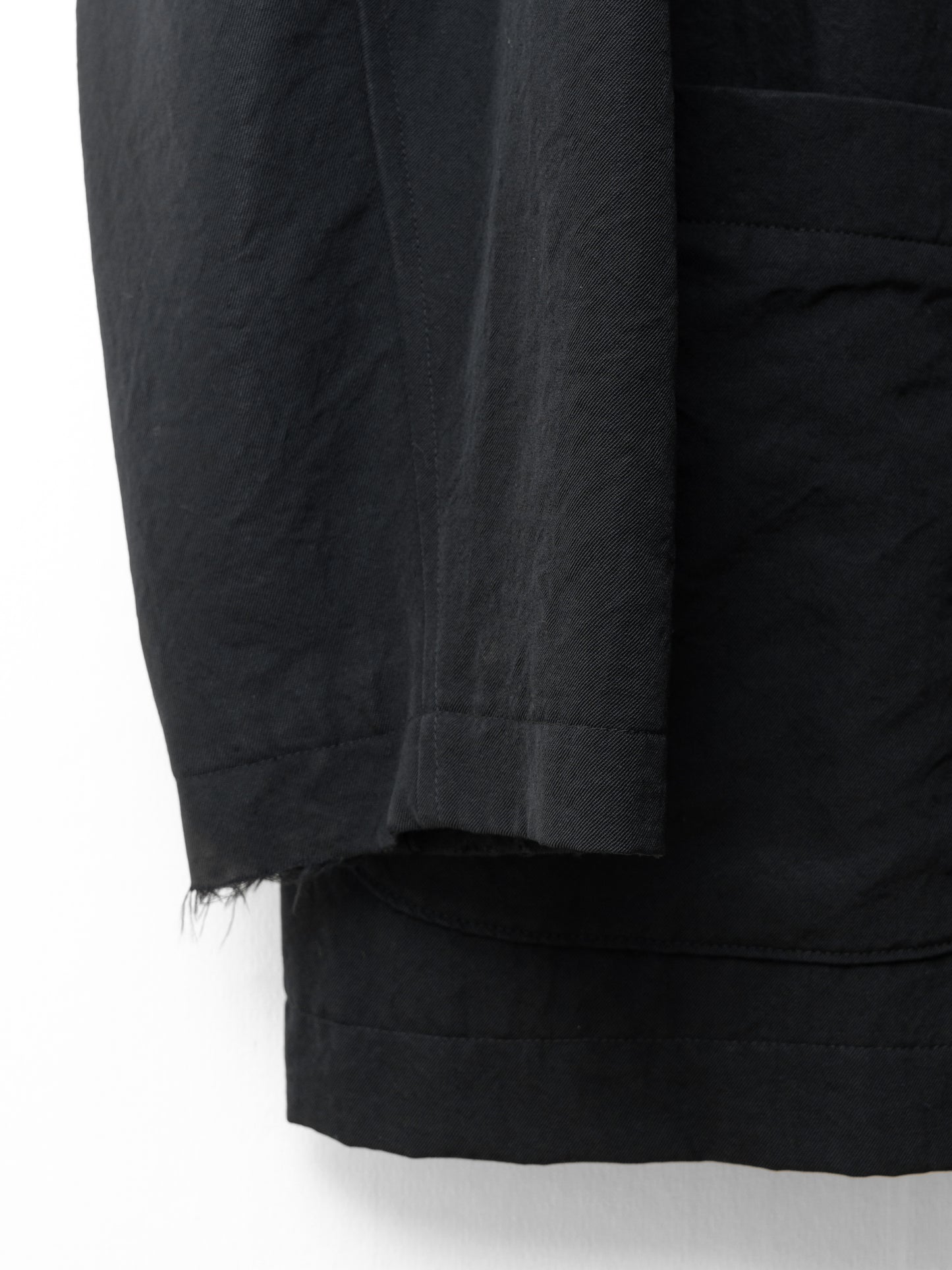 4b tailored jacket black ∙ wool gabardine ∙ medium