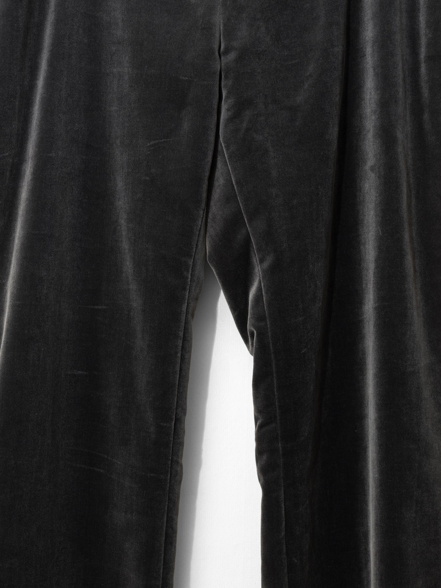 a/w 07 flat front slacks mink brown ∙ cotton velour ∙ small