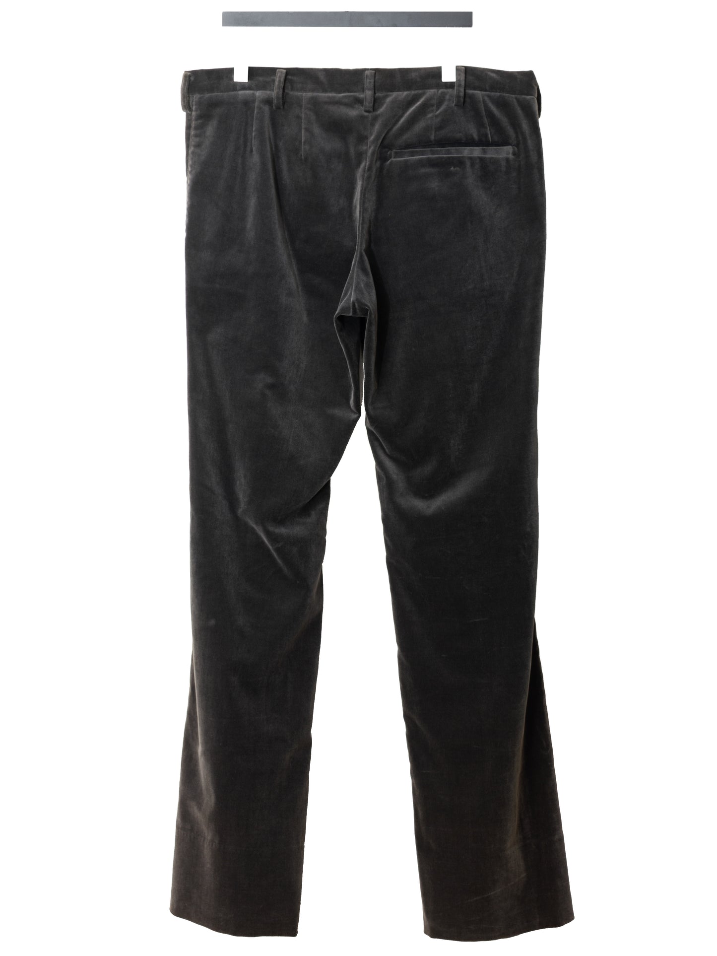 a/w 07 flat front slacks mink brown ∙ cotton velour ∙ small