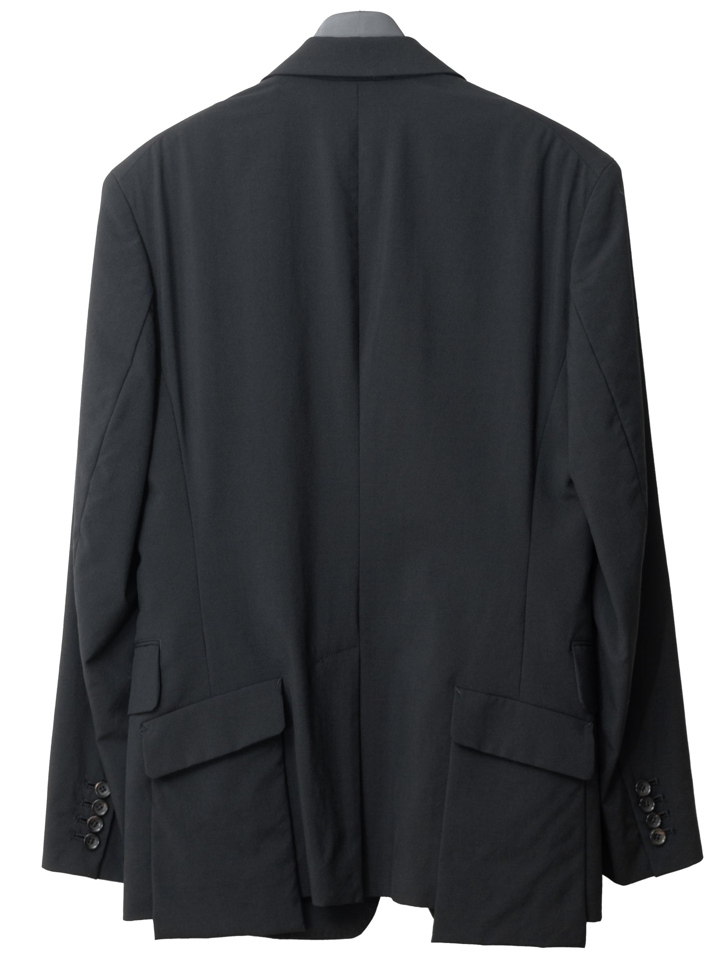 2b tailored jacket black ∙ wool gabardine ∙ small