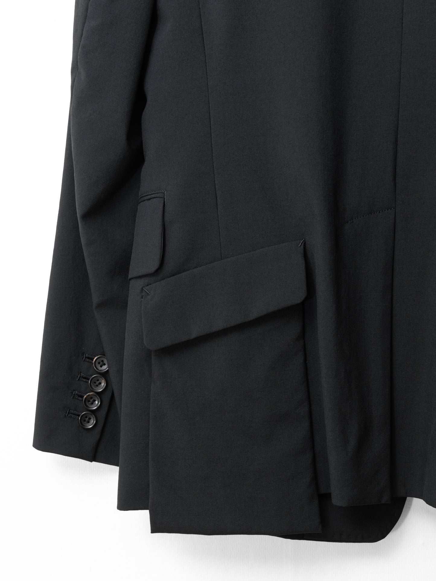 2b tailored jacket black ∙ wool gabardine ∙ small