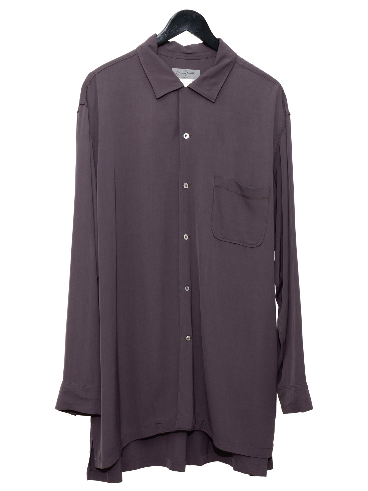 open collar shirt plum ∙ rayon ∙ medium