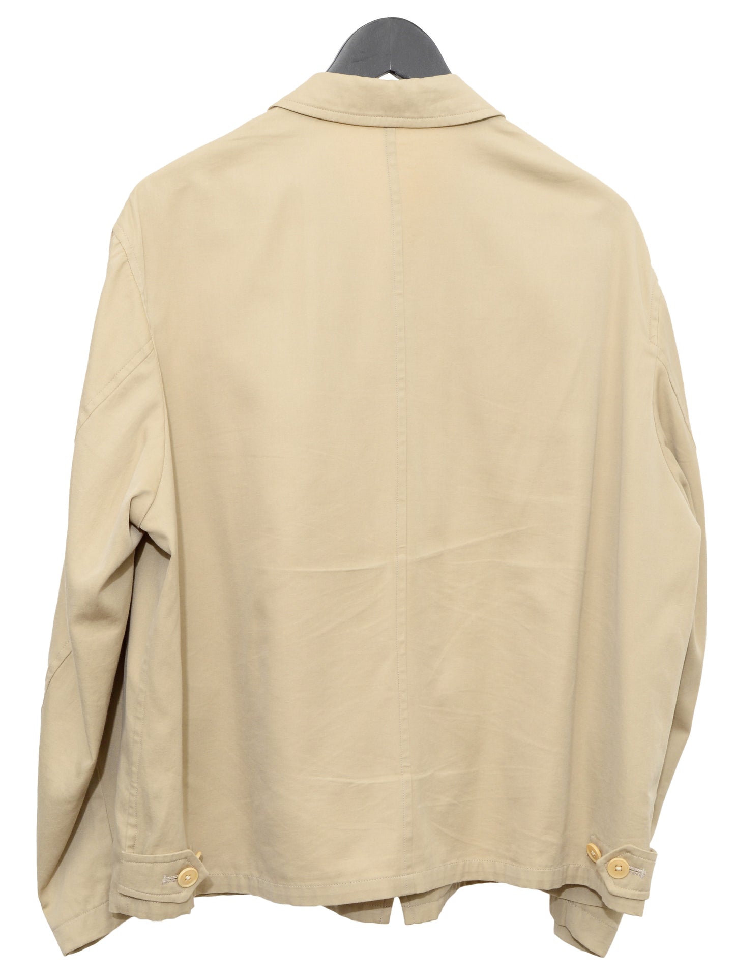 zip front blouson tan ∙ cotton silk ∙ medium