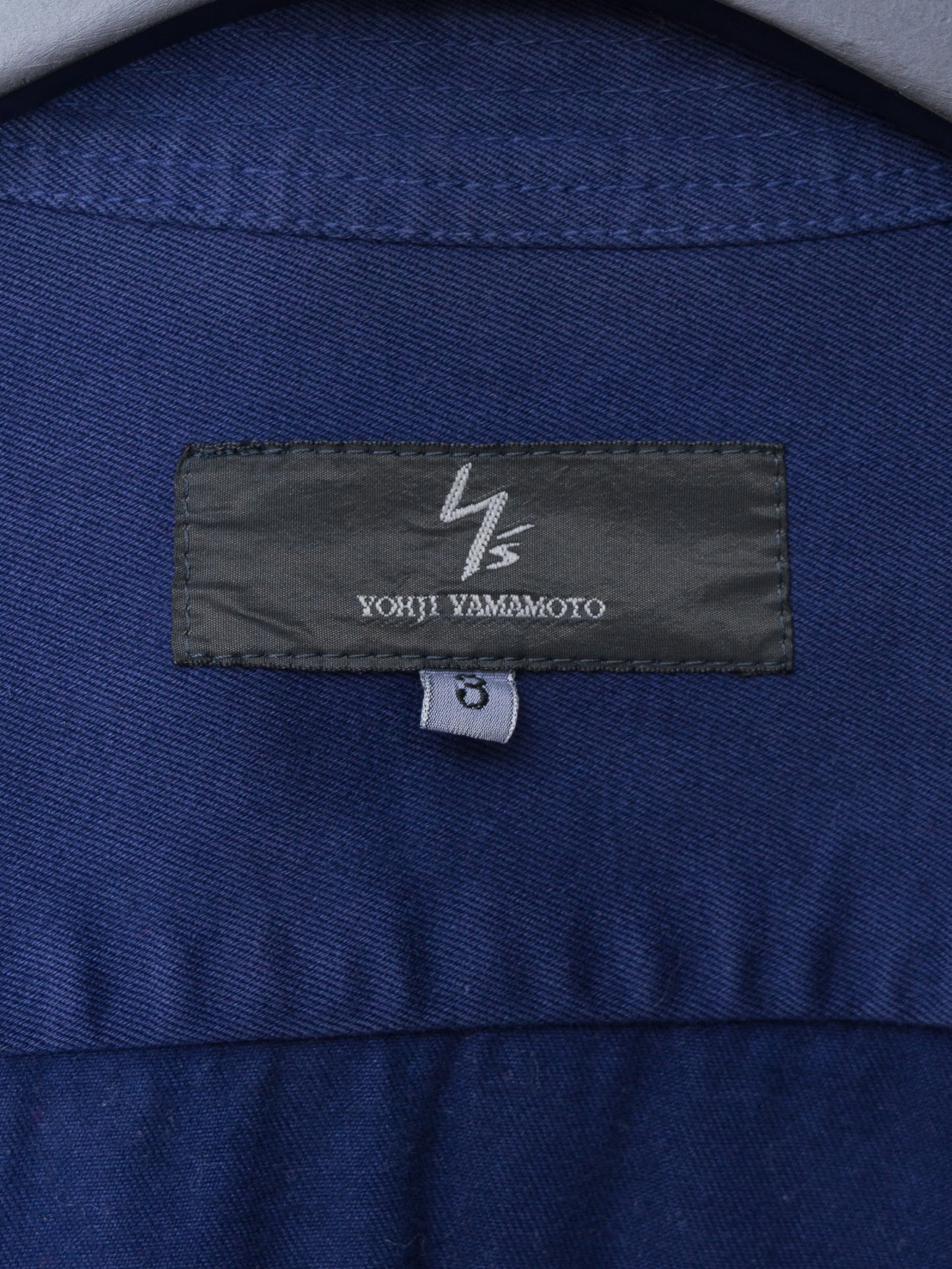a/w 05 garment dyed shop coat blue ∙ cotton ∙ medium