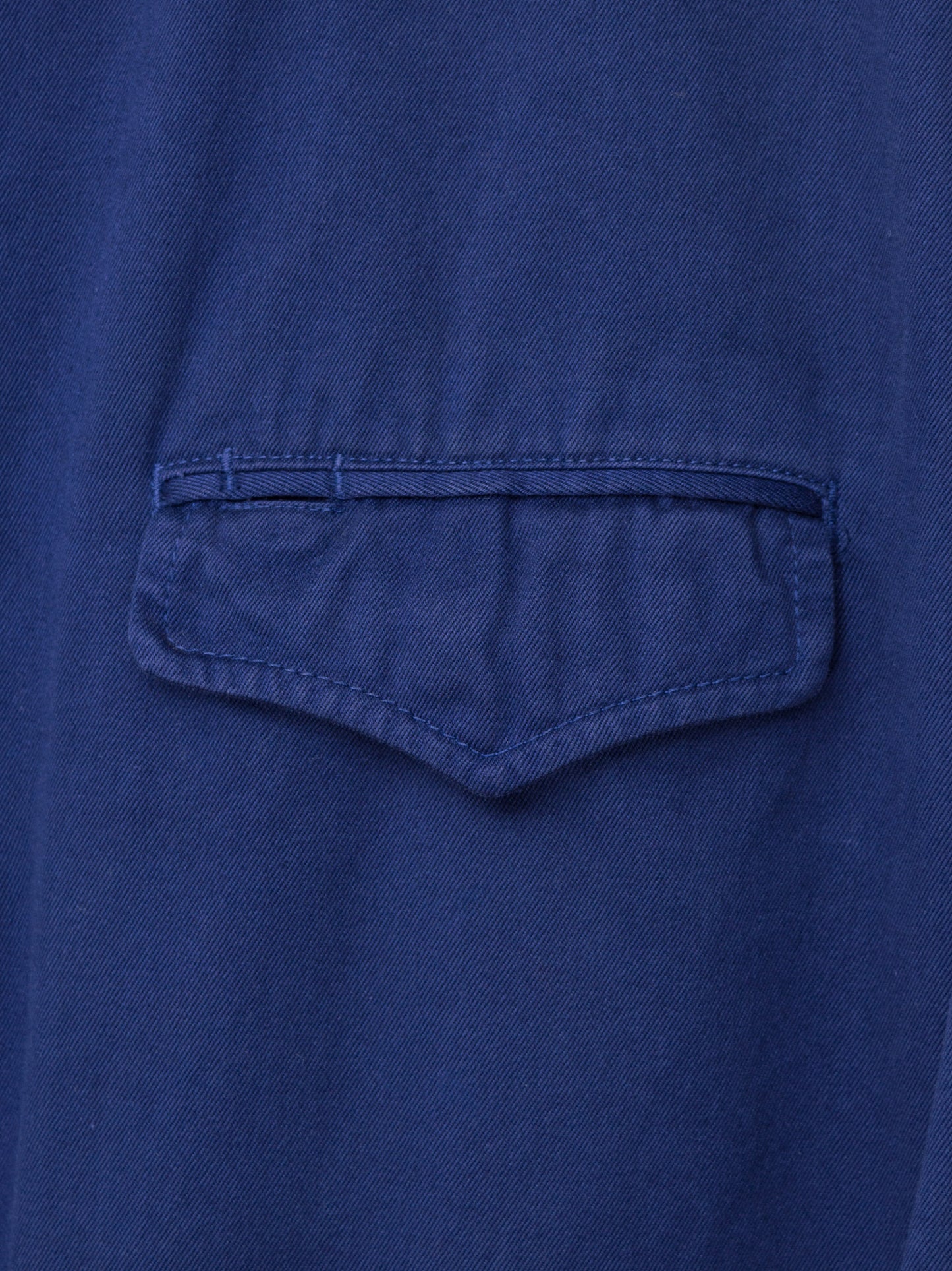 a/w 05 garment dyed shop coat blue ∙ cotton ∙ medium