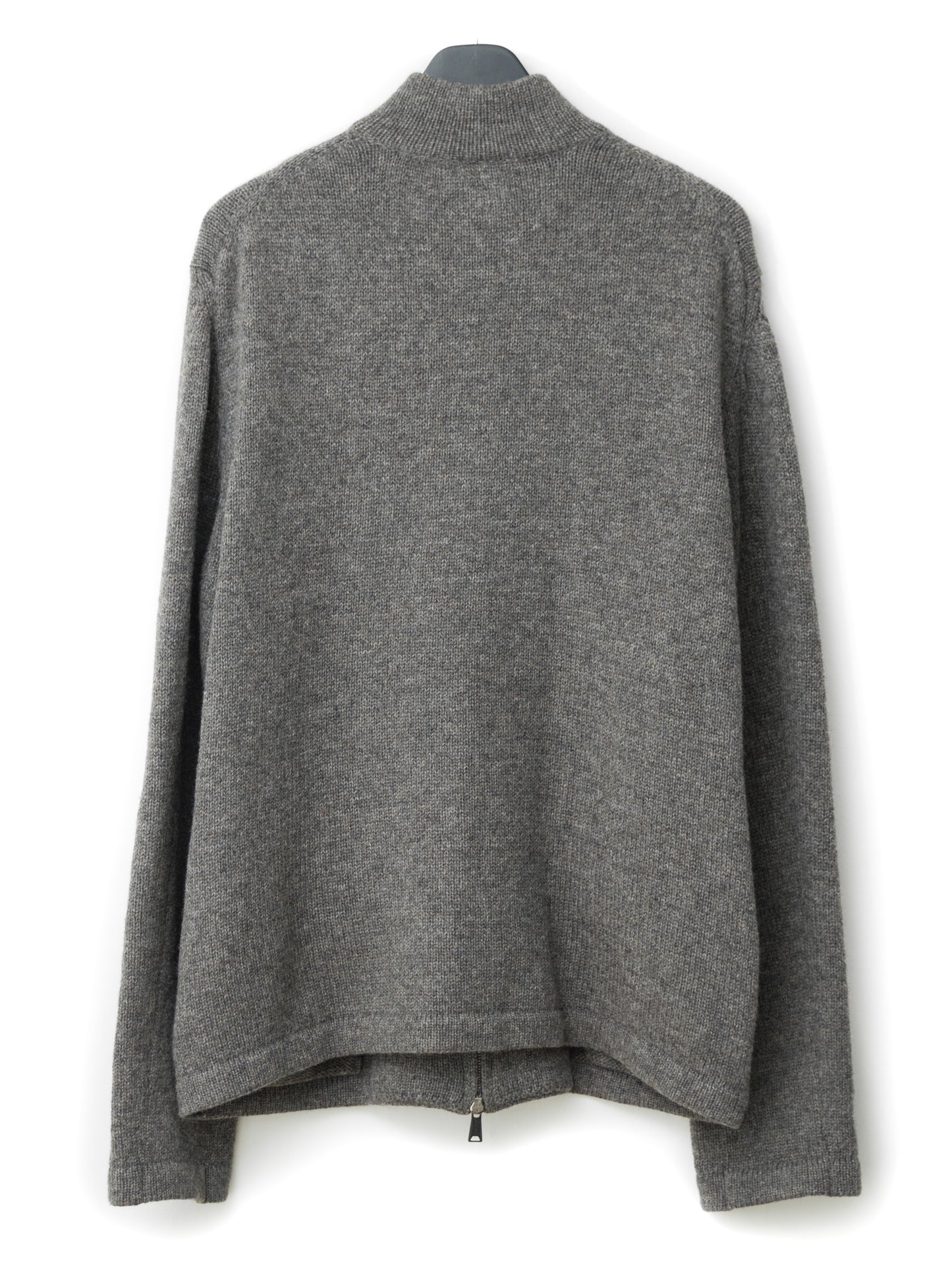 a/w 01 double zip drivers knit greige ∙ wool ∙ medium