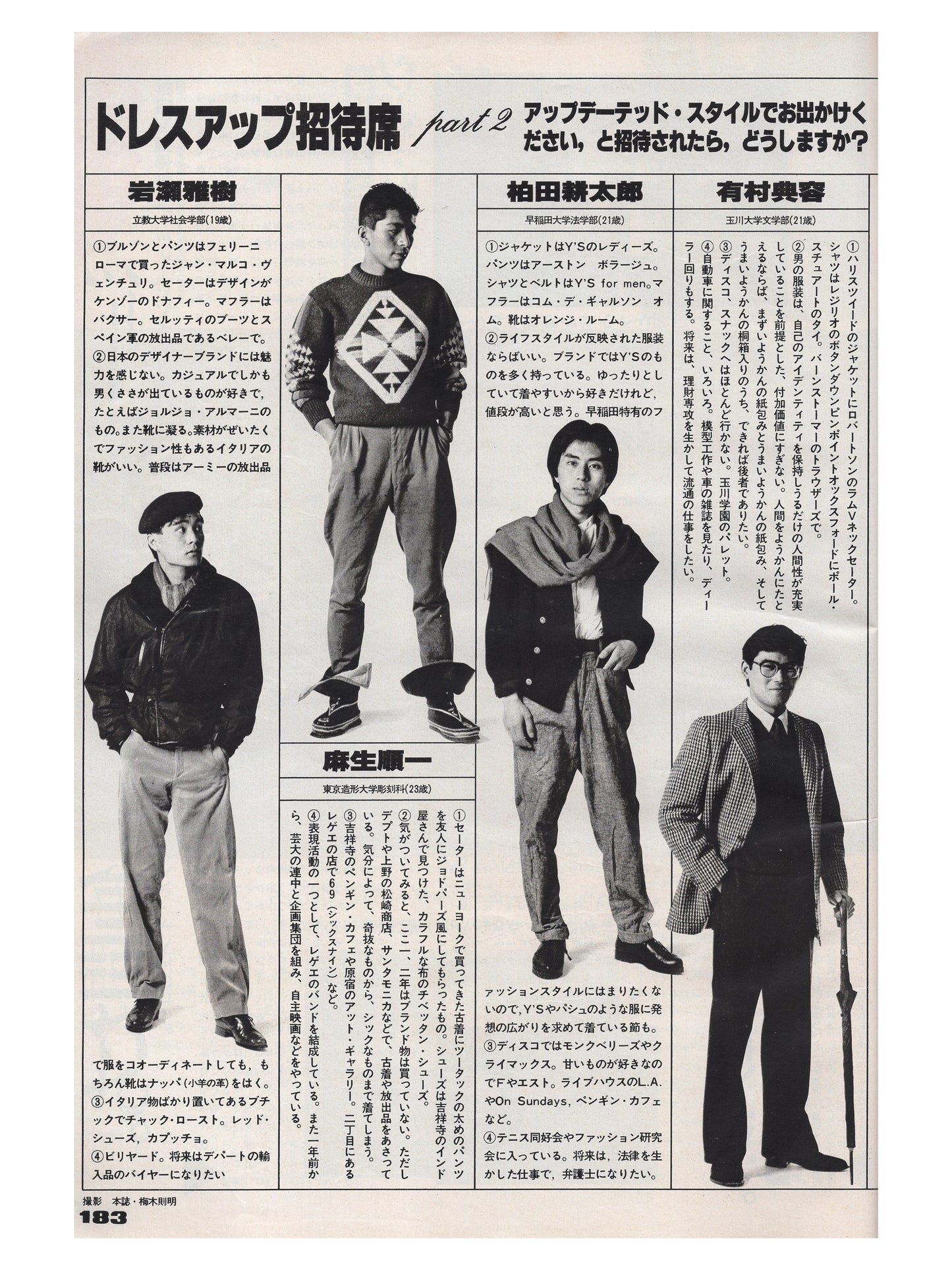 mr high fashion ∙ autumn 1982