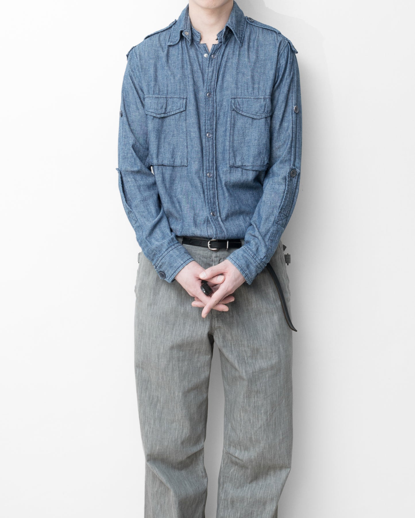 s/s 09 spotted horse western shirt indigo