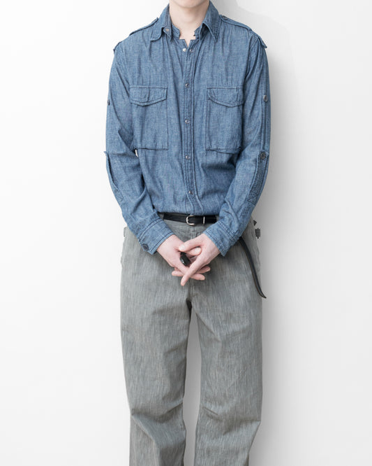 s/s 09 spotted horse western shirt indigo