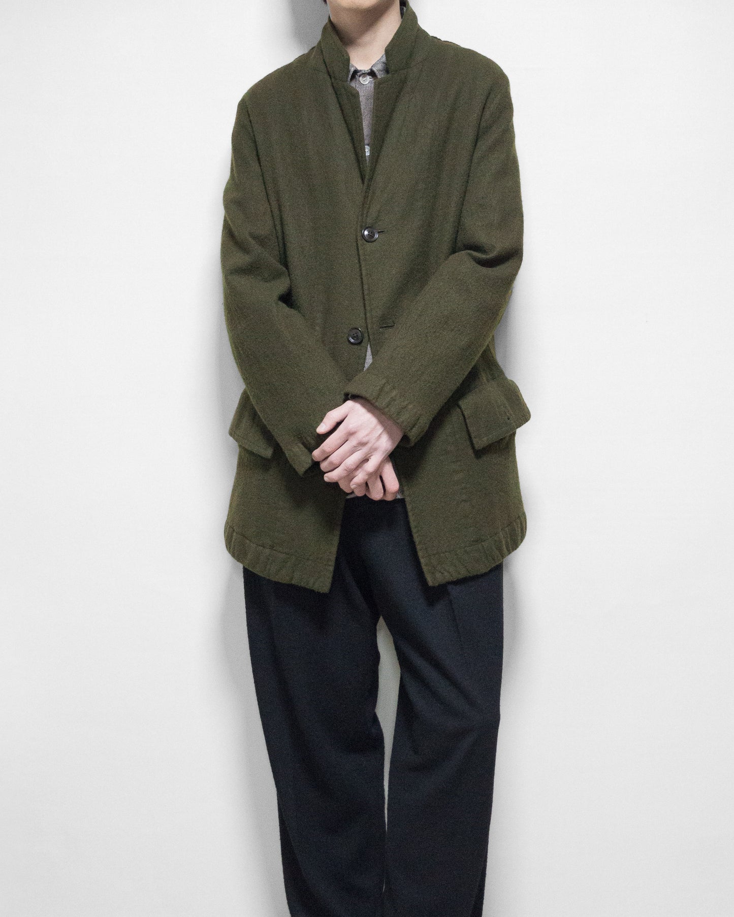 tailored hunting jacket moss