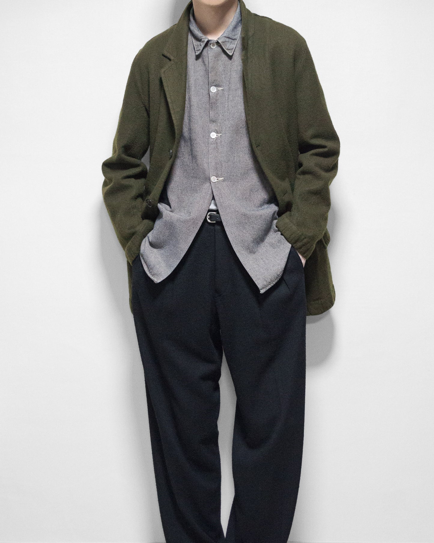 tailored hunting jacket moss