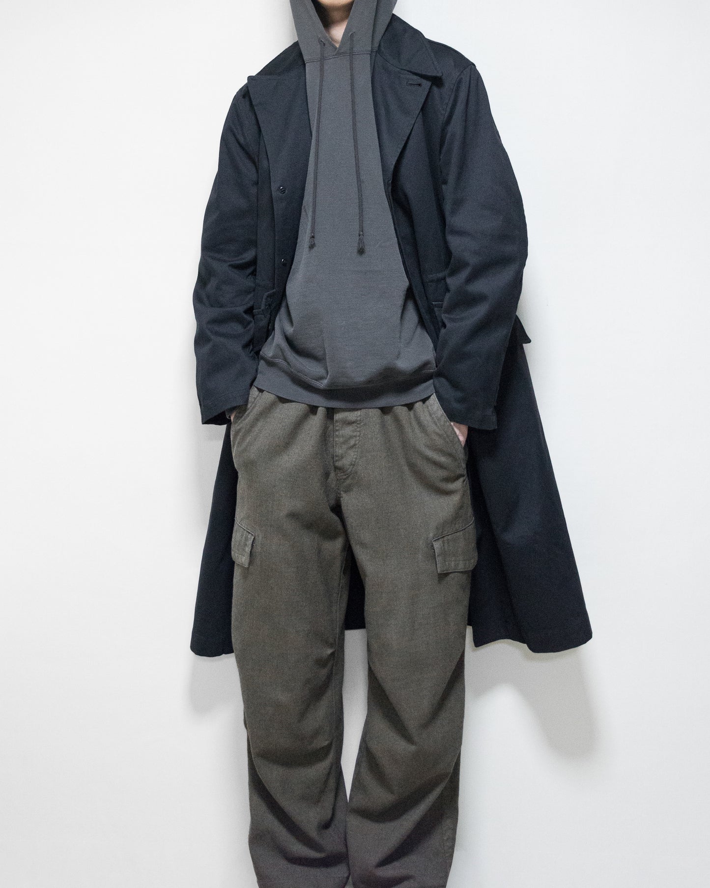 military liner coat black
