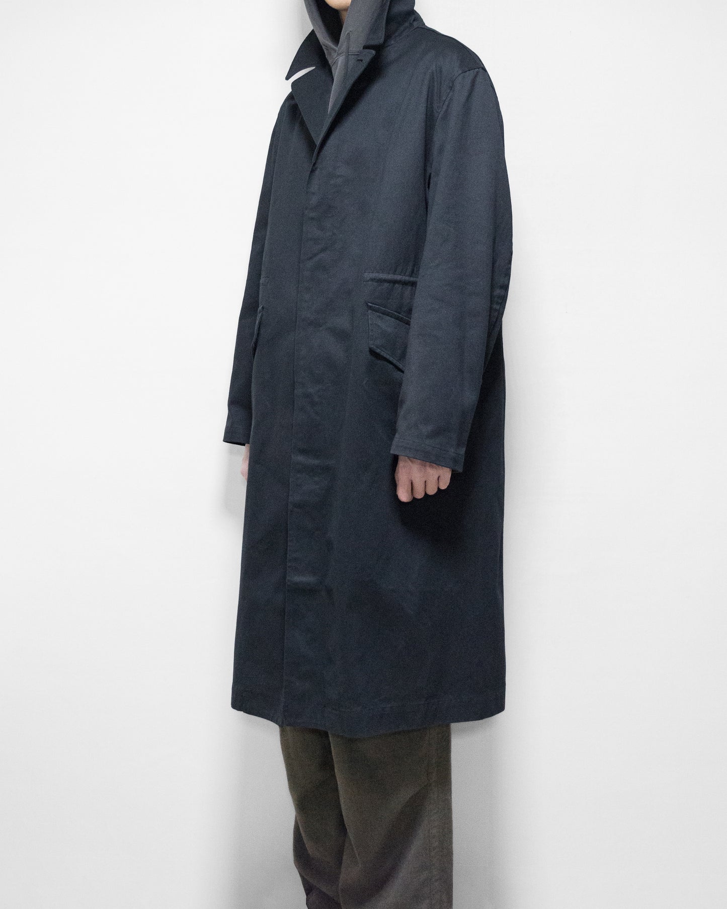 military liner coat black