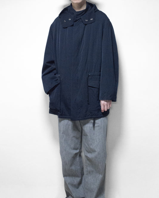 padded half parka navy
