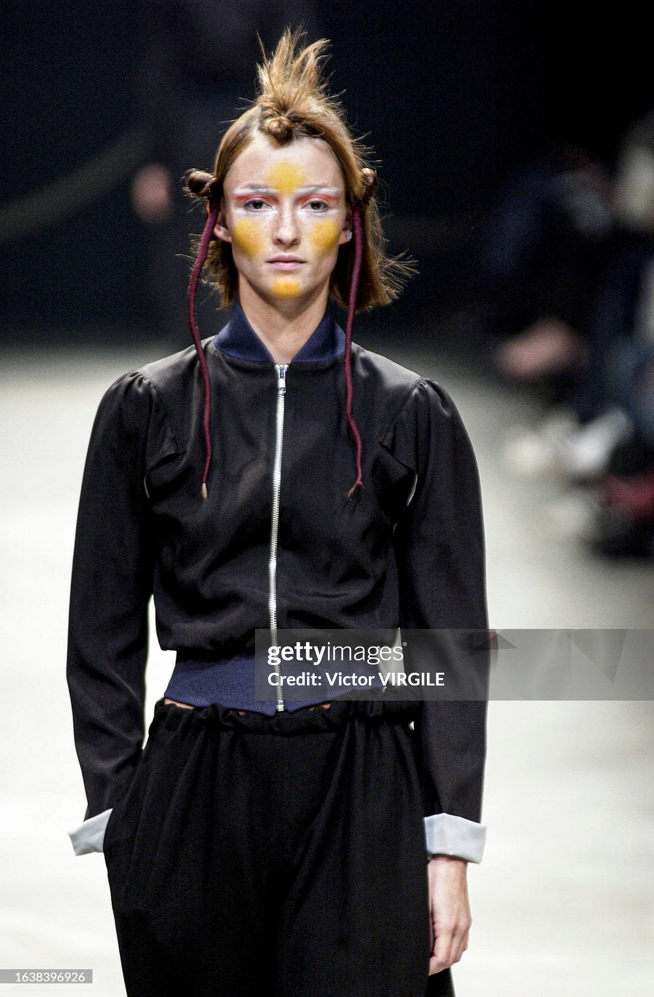 s/s 02 zip front blouson ∙ silk ∙ small