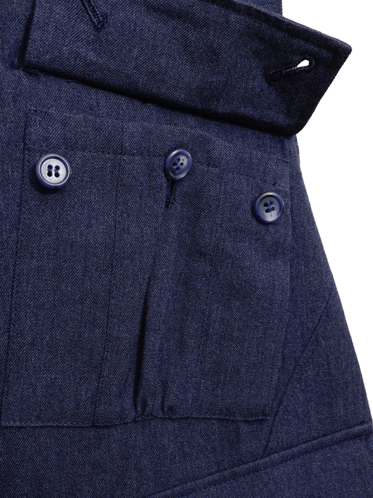 cargo vest navy ∙ wool ∙ one size