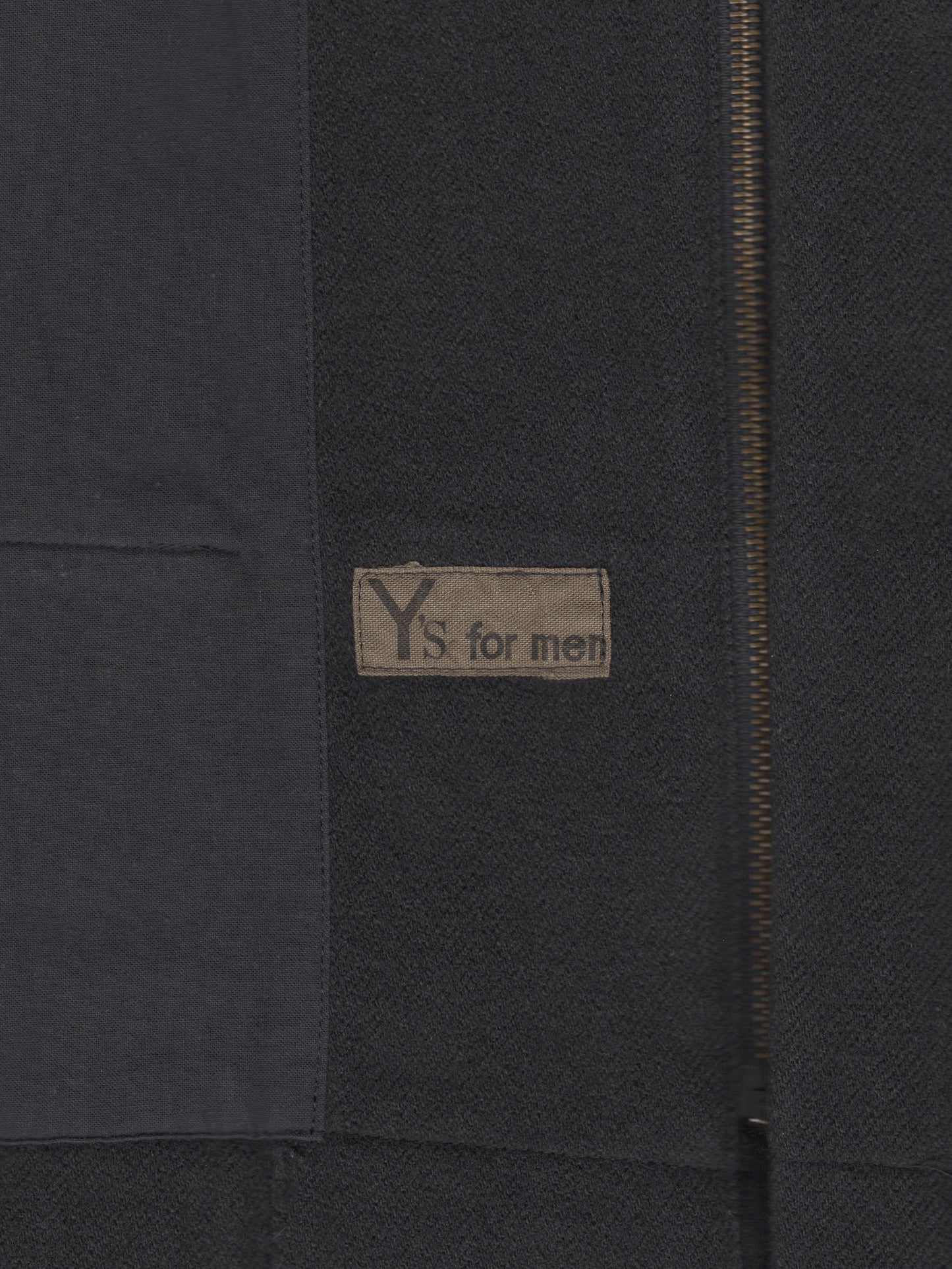 zip front blouson charcoal ∙ wool cotton ∙ one size