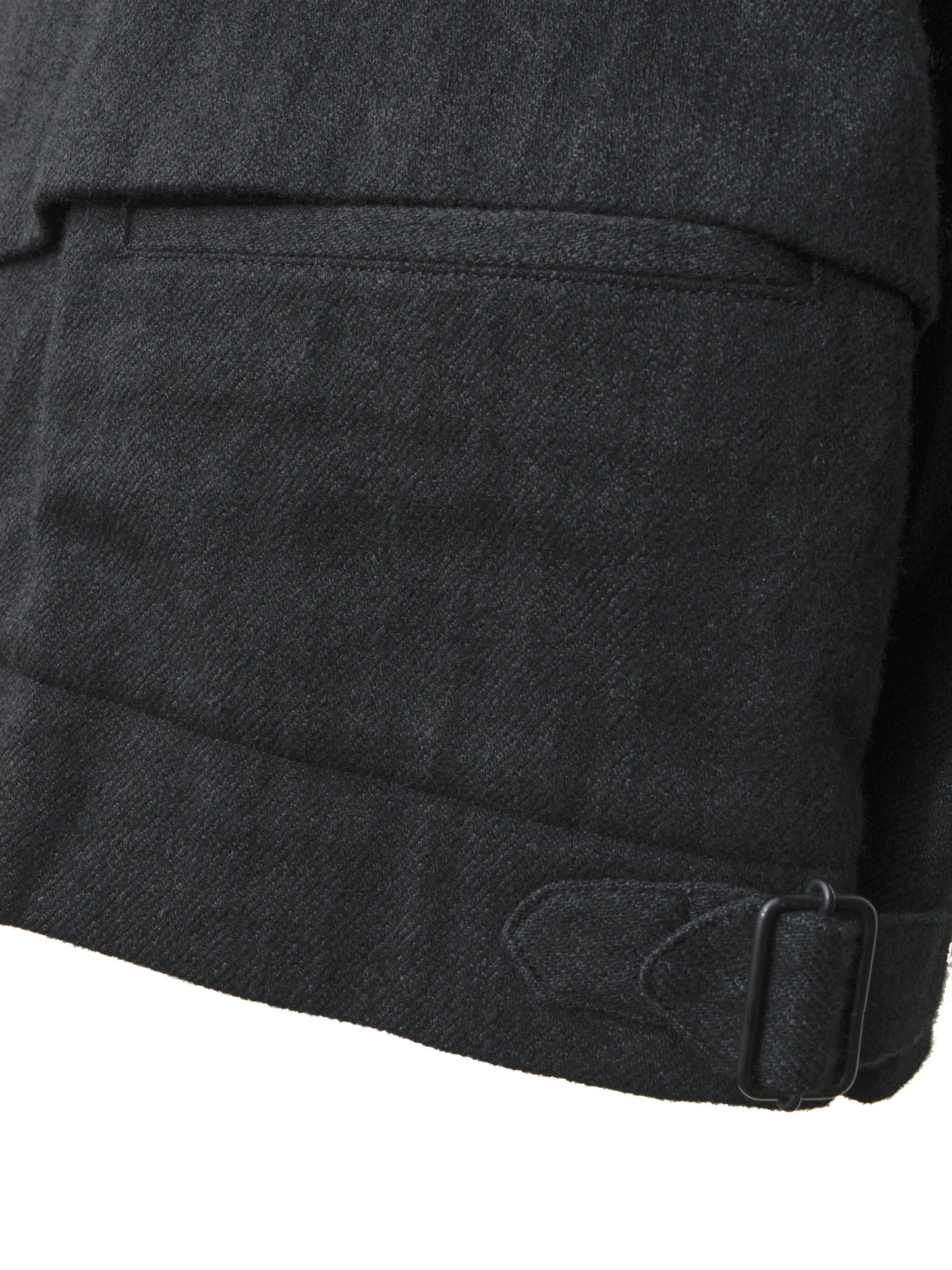 zip front blouson charcoal ∙ wool cotton ∙ one size