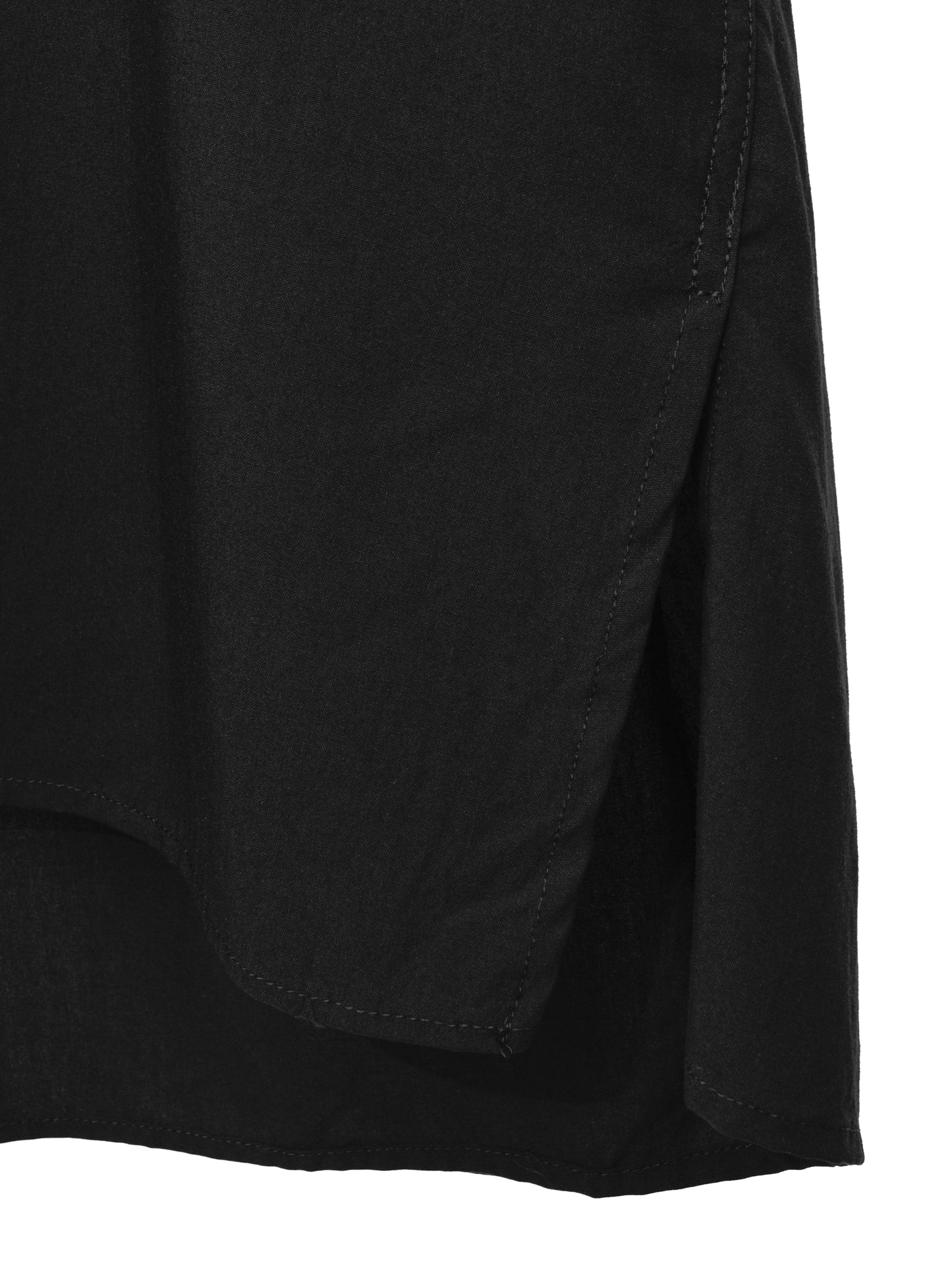 zip pullover shirt black ∙ rayon ∙ medium