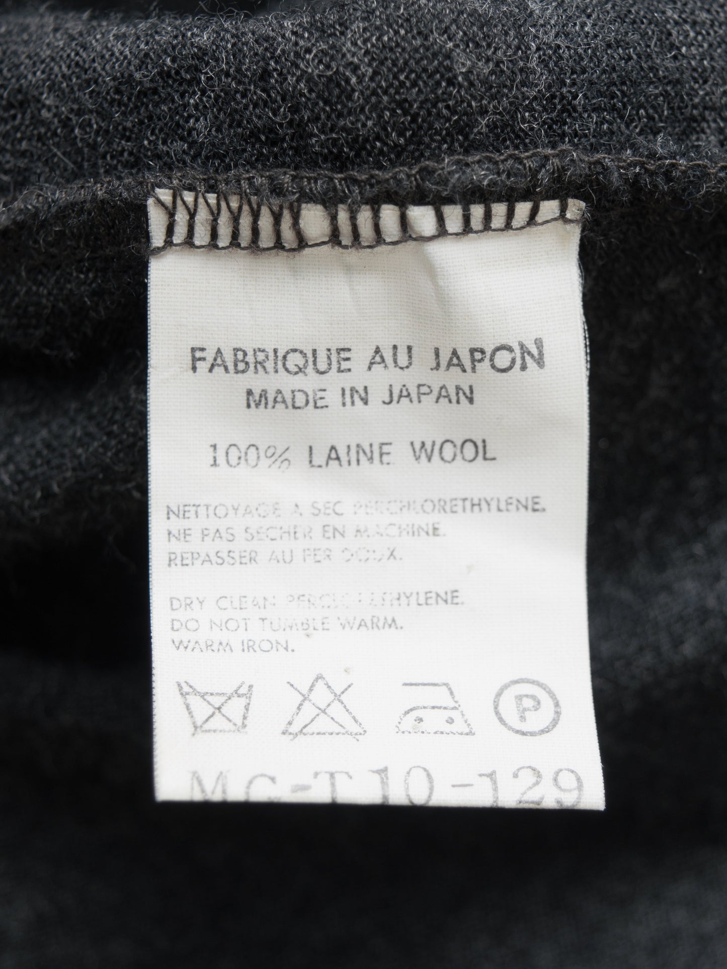 longsleeve turtleneck dark grey ∙ wool ∙ one size