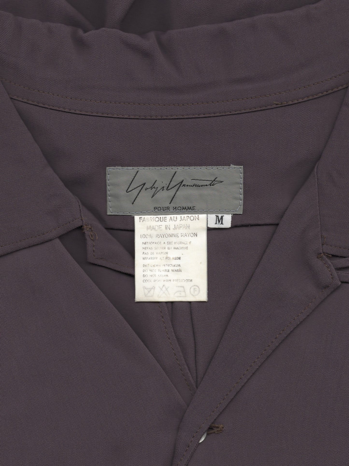 open collar shirt plum ∙ rayon ∙ medium