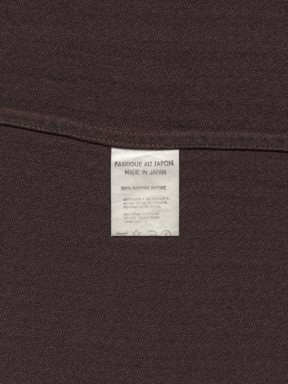 bordeaux rayon long sleeve shirt