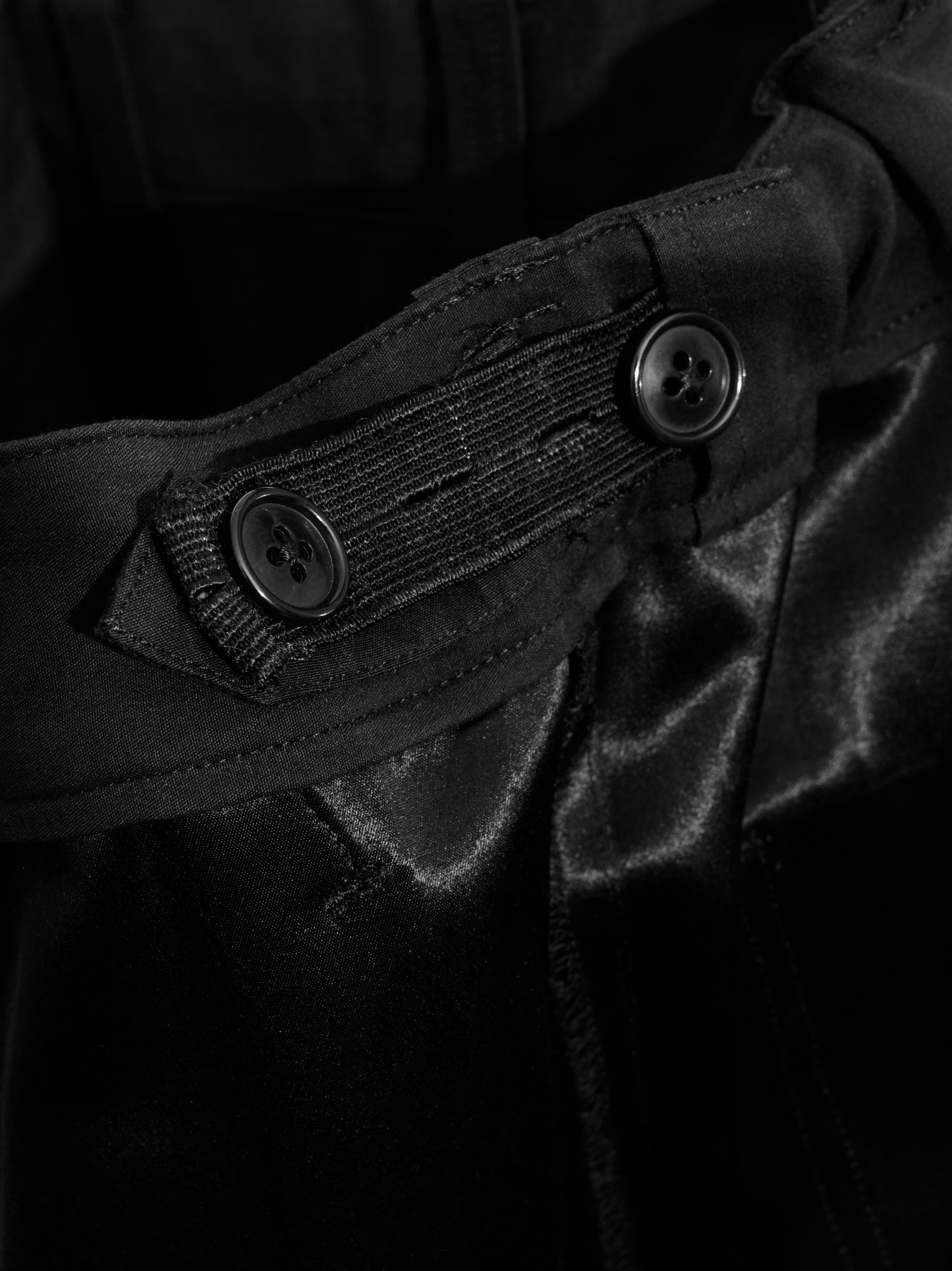 fatigue pants black ∙ cotton acetate ∙ medium