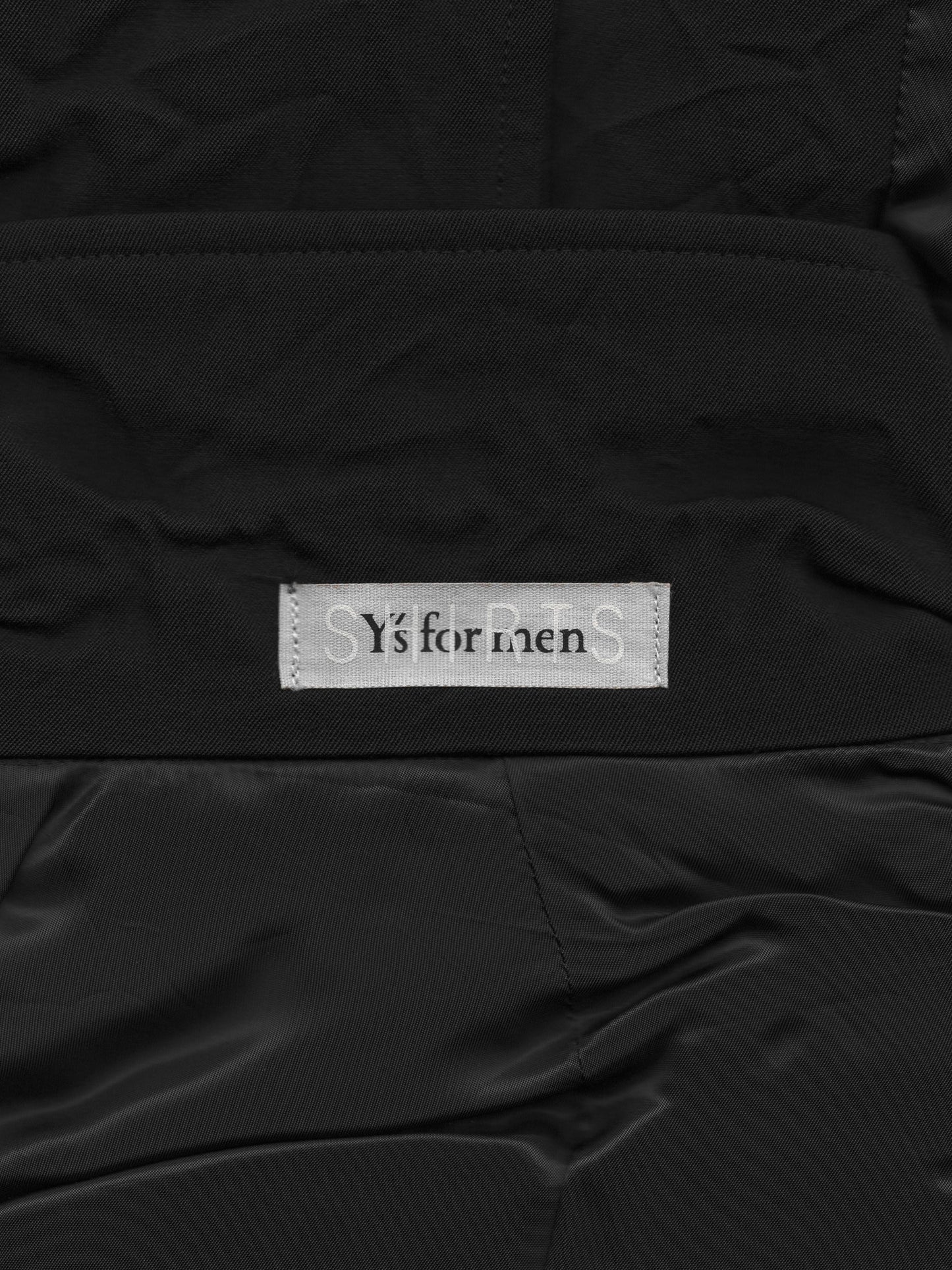mac coat black ∙ wrinkled wool ∙ large