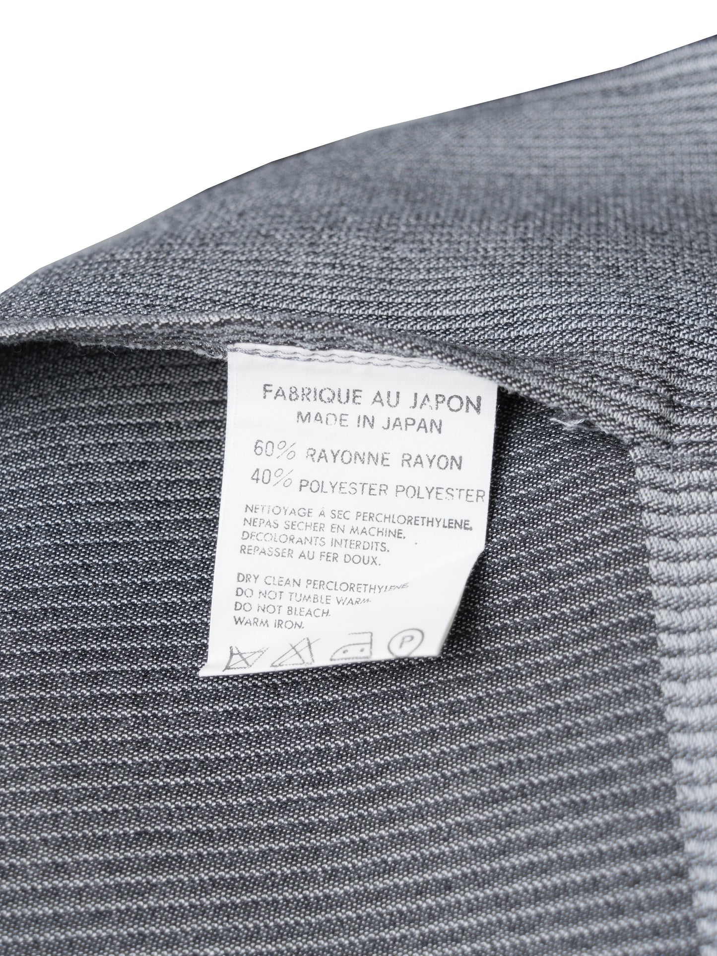 mid length jacket pale grey ∙ rayon poly ∙ large