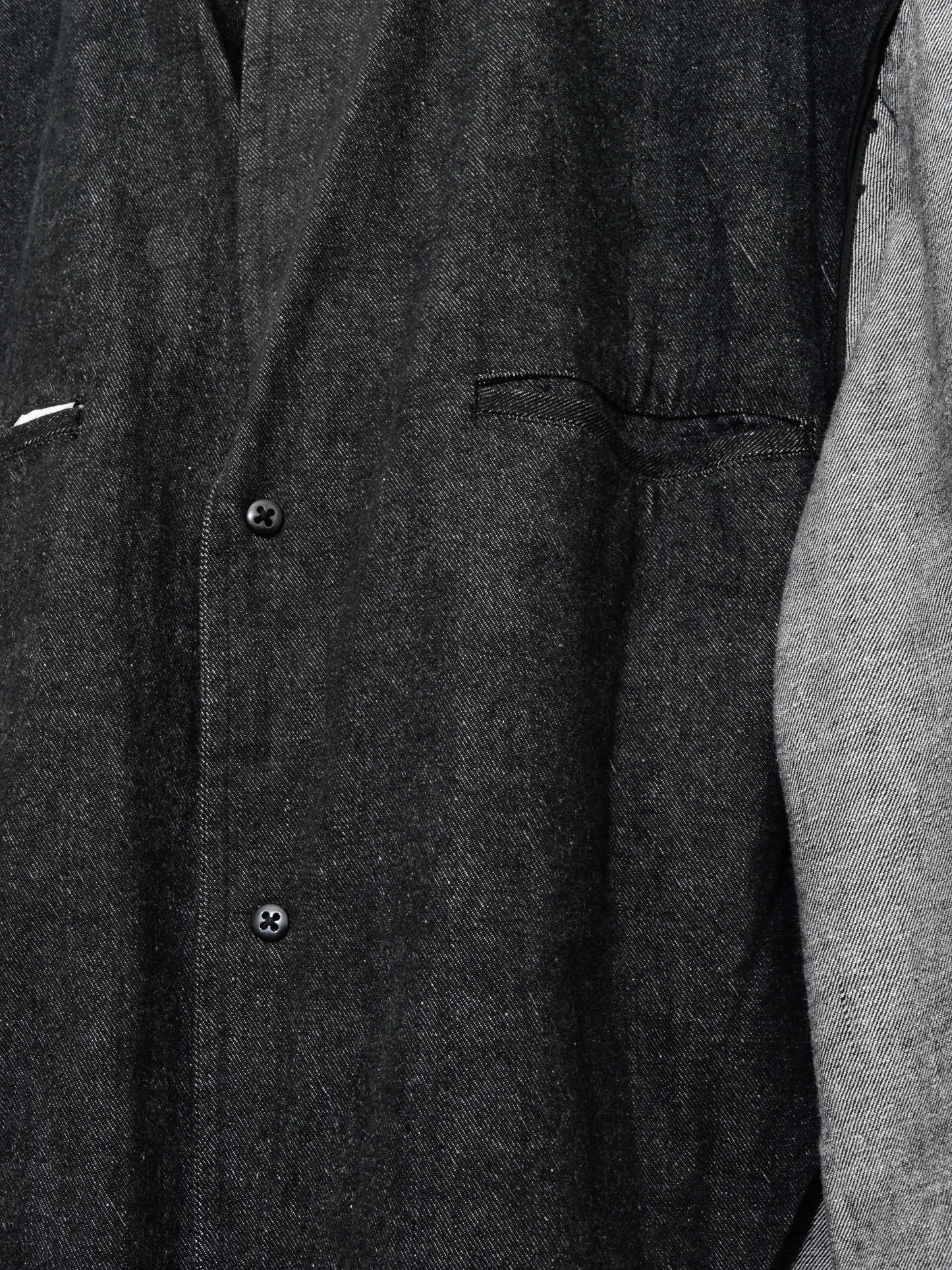 tailored jacket charcoal ∙ cotton linen denim ∙ medium