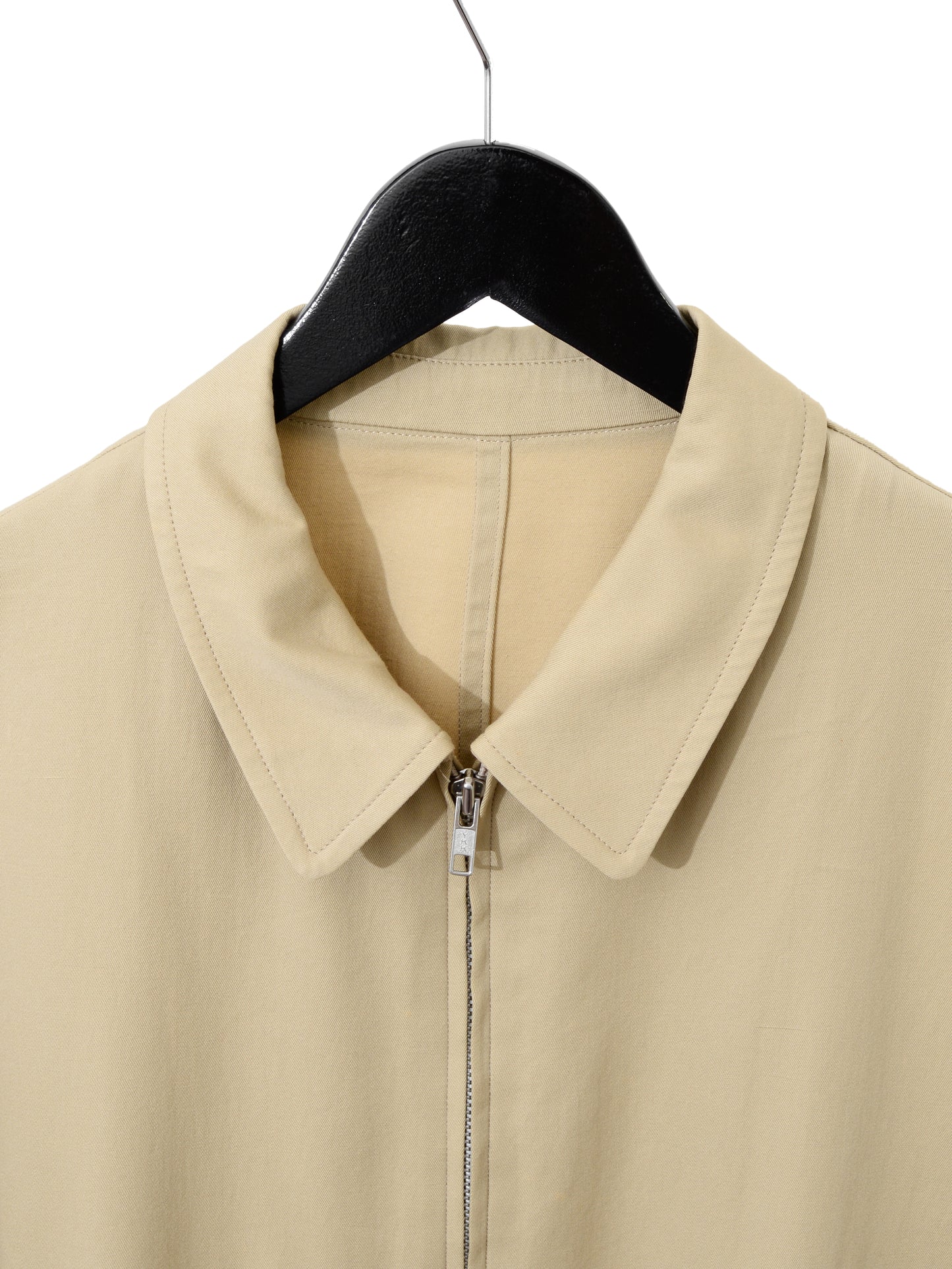zip front blouson tan ∙ cotton silk ∙ medium