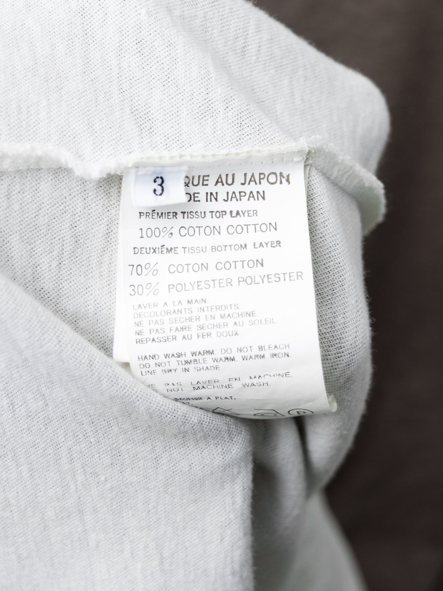 double layer tee taupe ∙ cotton poly ∙ medium