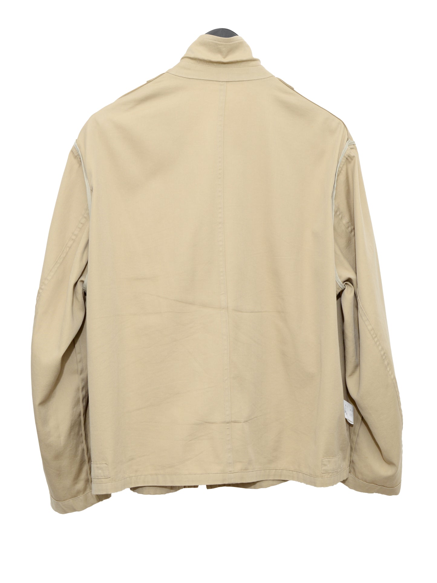zip front blouson tan ∙ cotton silk ∙ medium