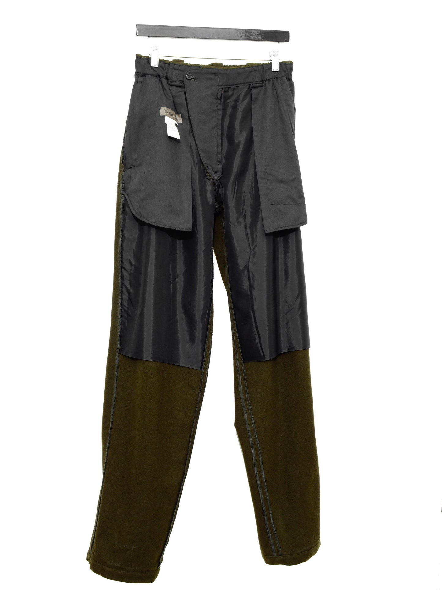 elastic waist pants olive ∙ melton wool ∙ medium