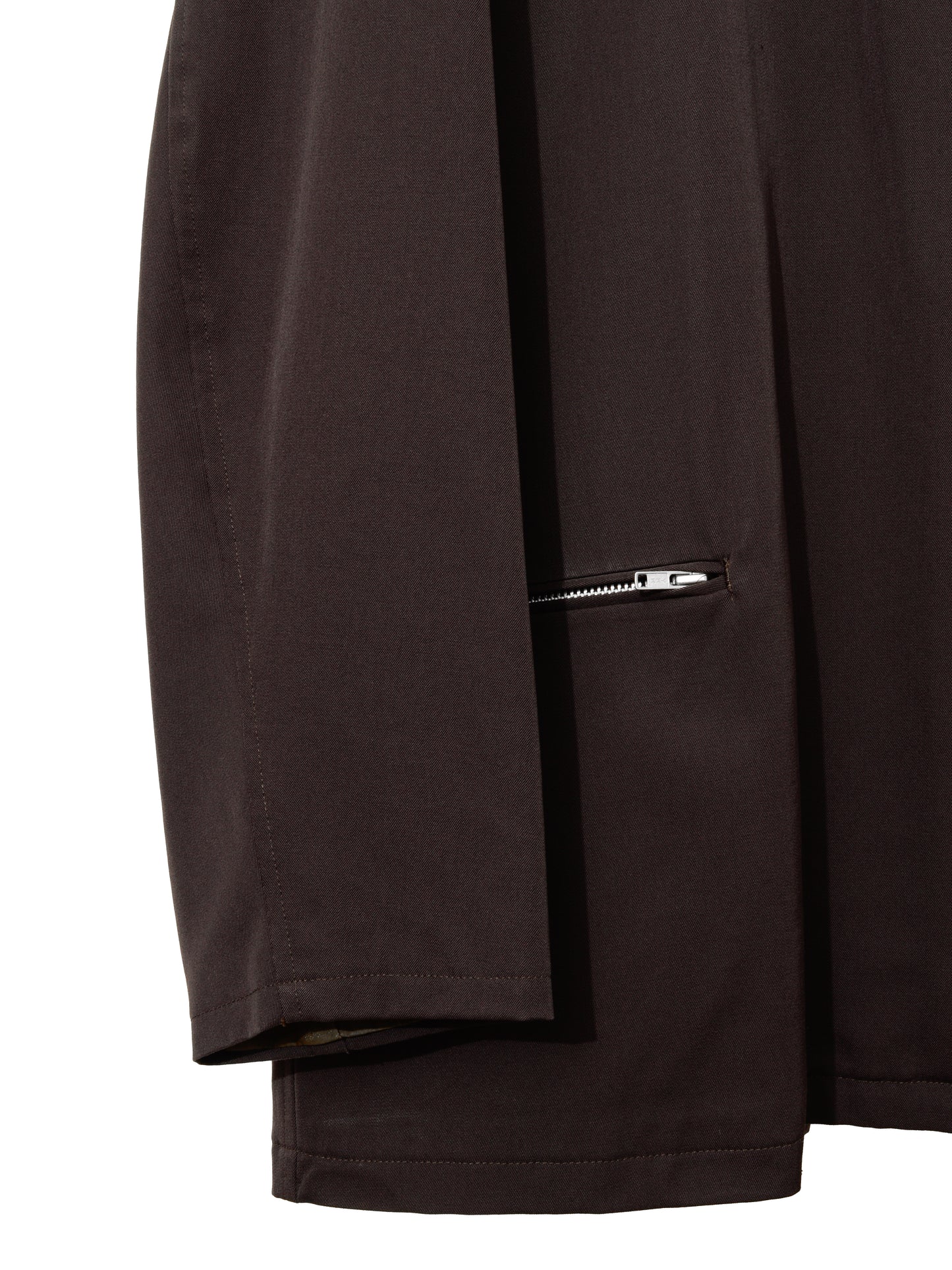 hooded zip jacket chocolate ∙ wool ∙ one size