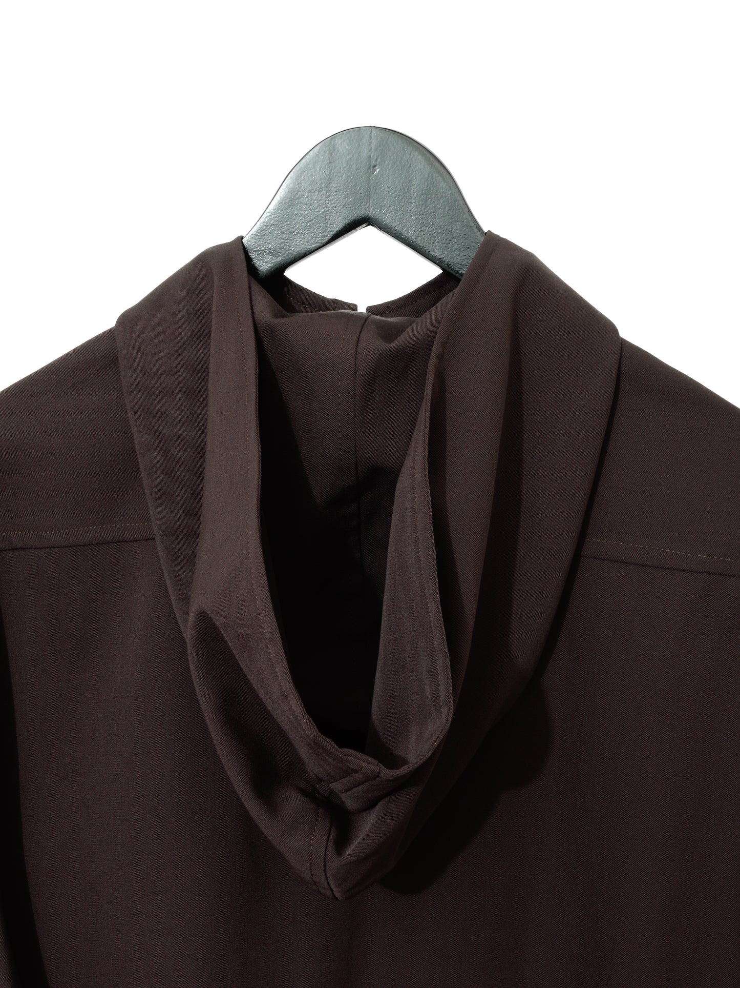 hooded zip jacket chocolate ∙ wool ∙ one size