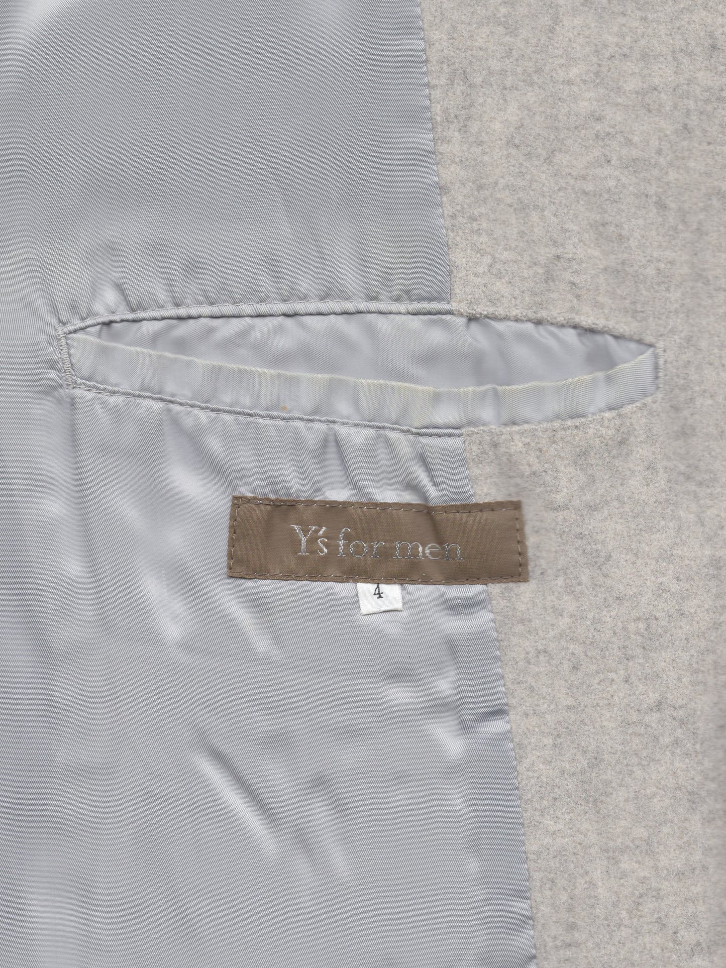 zip front jacket bone ∙ melton wool nylon ∙ large