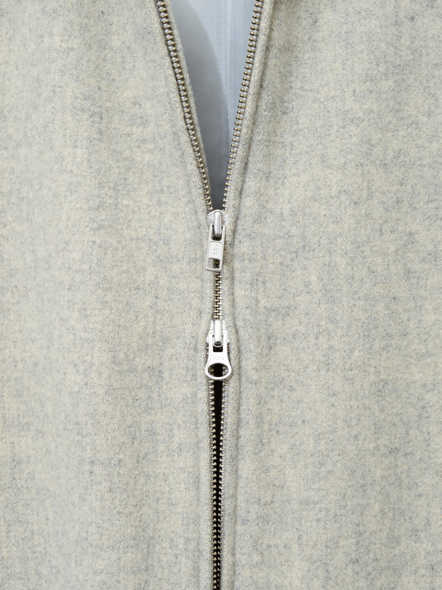zip front jacket bone ∙ melton wool nylon ∙ large