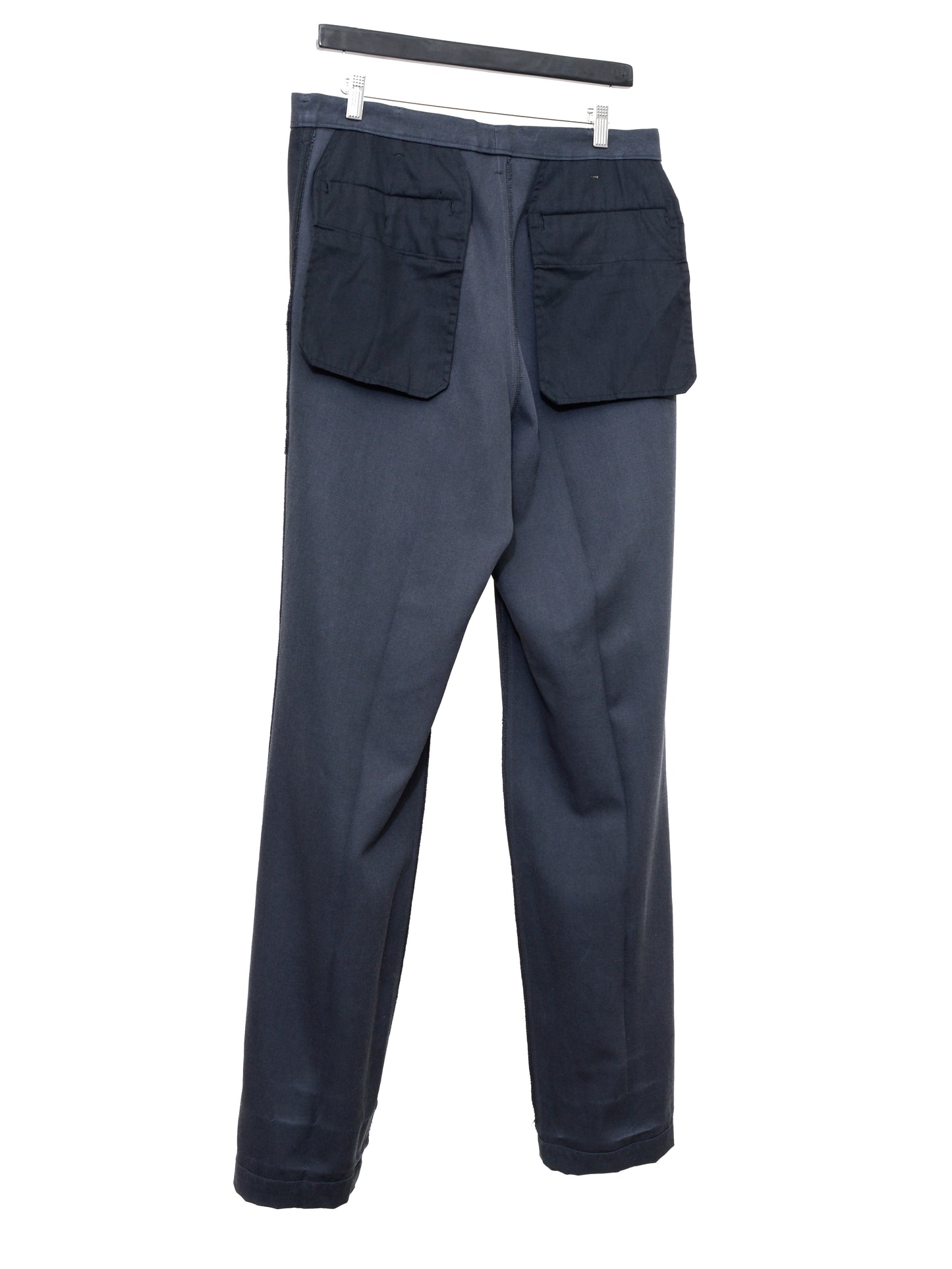 single pleat trousers lead ∙ wool ∙ medium