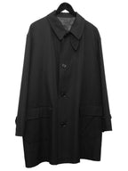 Convertible Collar Coat Black