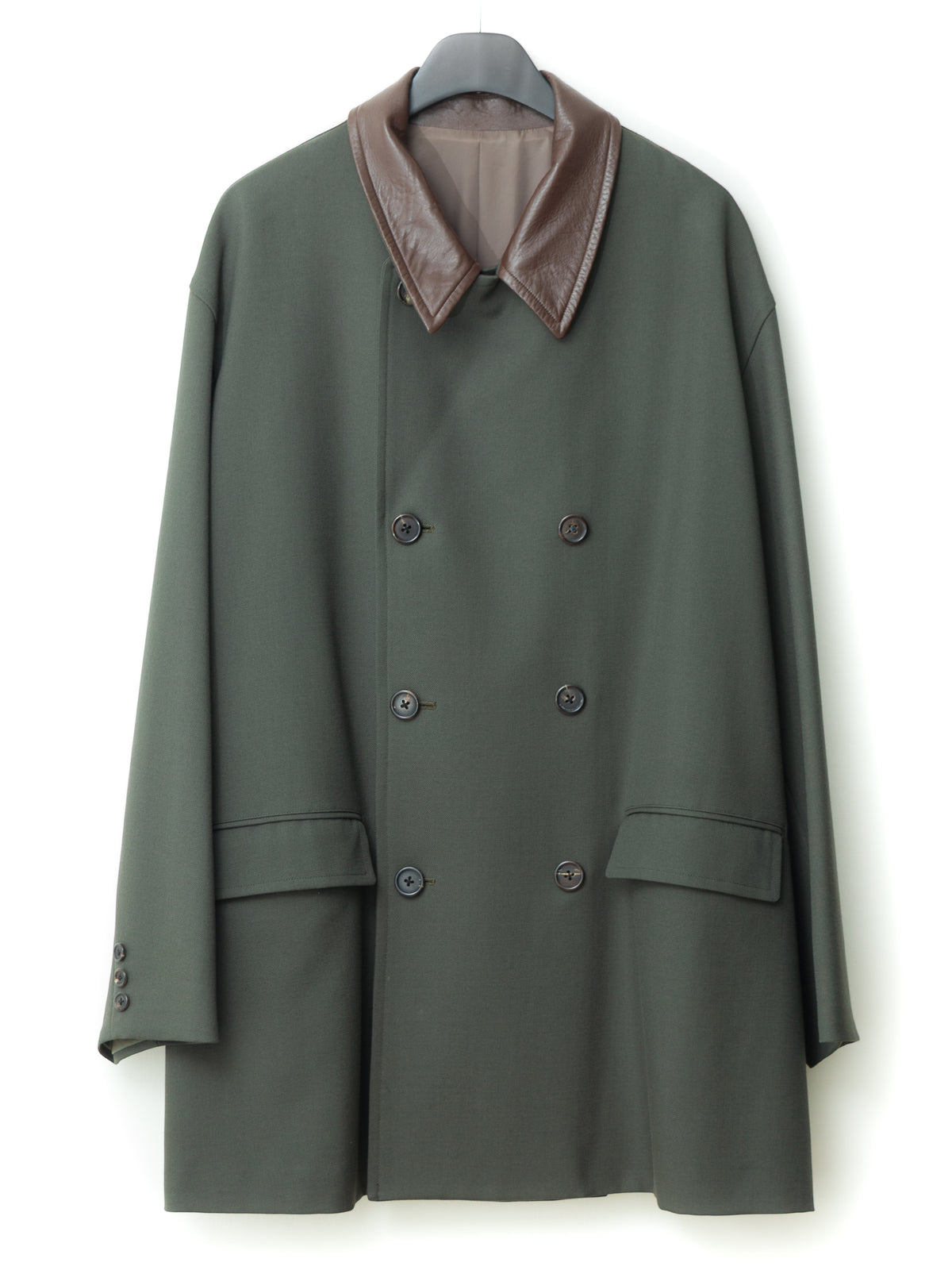 Double Breasted Coat Loden