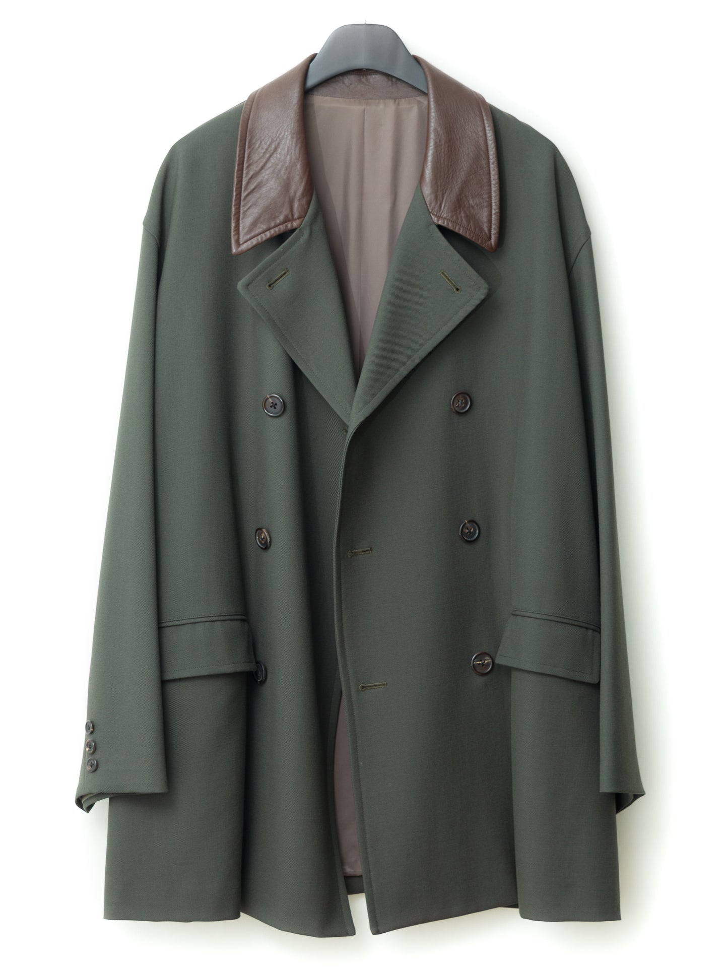 double breasted coat loden ∙ wool ∙ medium