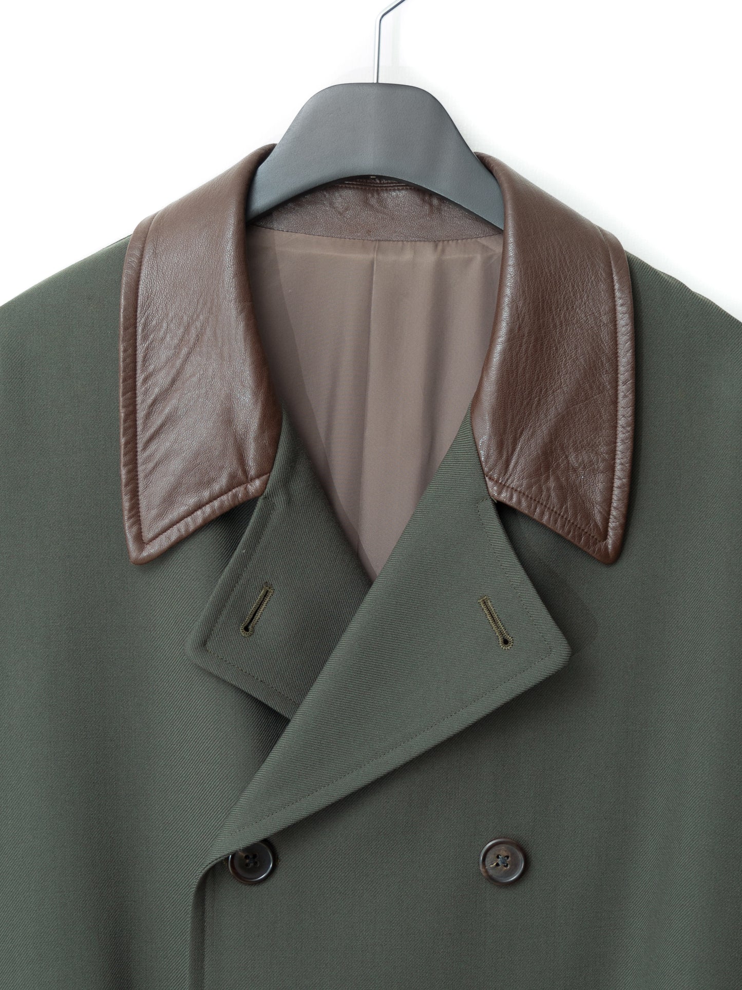 double breasted coat loden ∙ wool ∙ medium